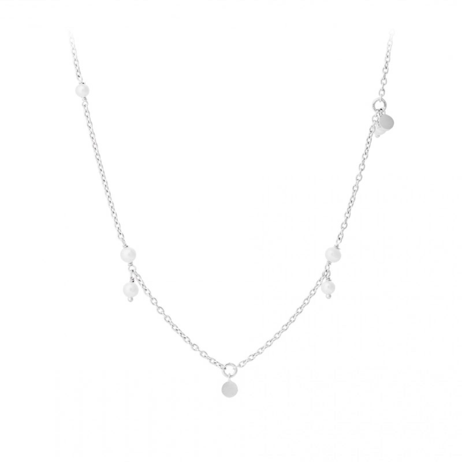 Ocean Pearl Necklace In Silver By Pernille Corydon