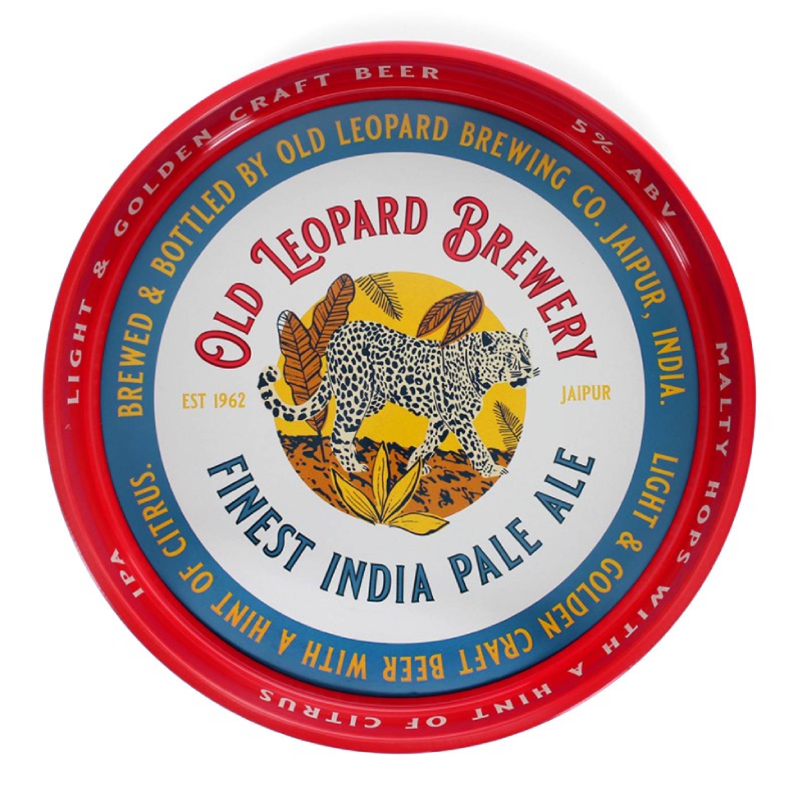 Old Leopard Brewery Metal Tray