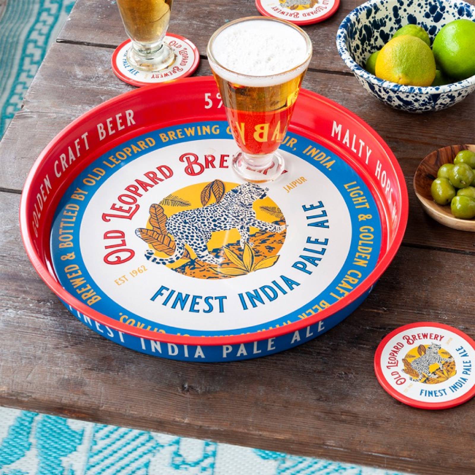 Old Leopard Brewery Metal Tray thumbnails