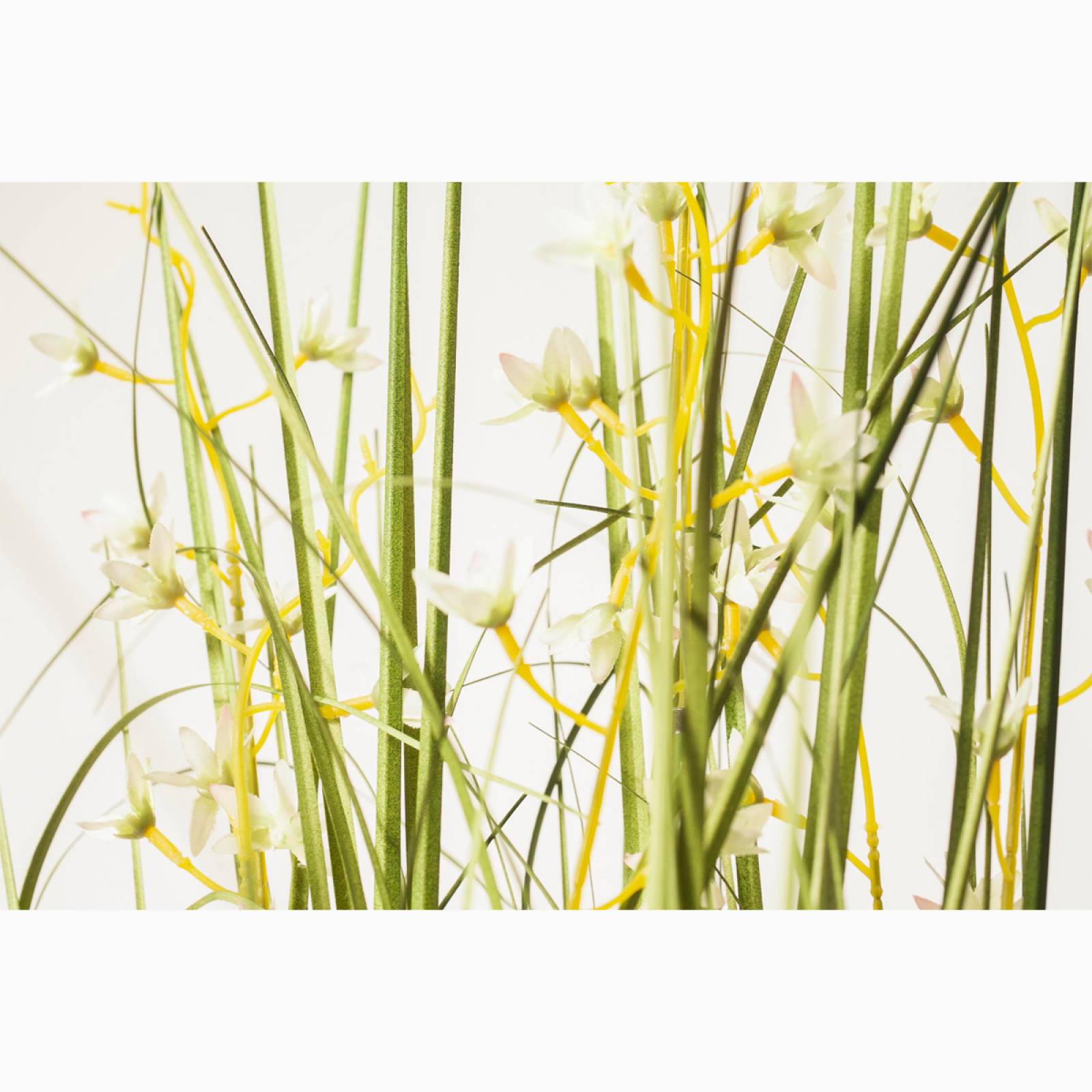 Faux Onion Grass Plant With Flowers In Black Pot H:98cm thumbnails