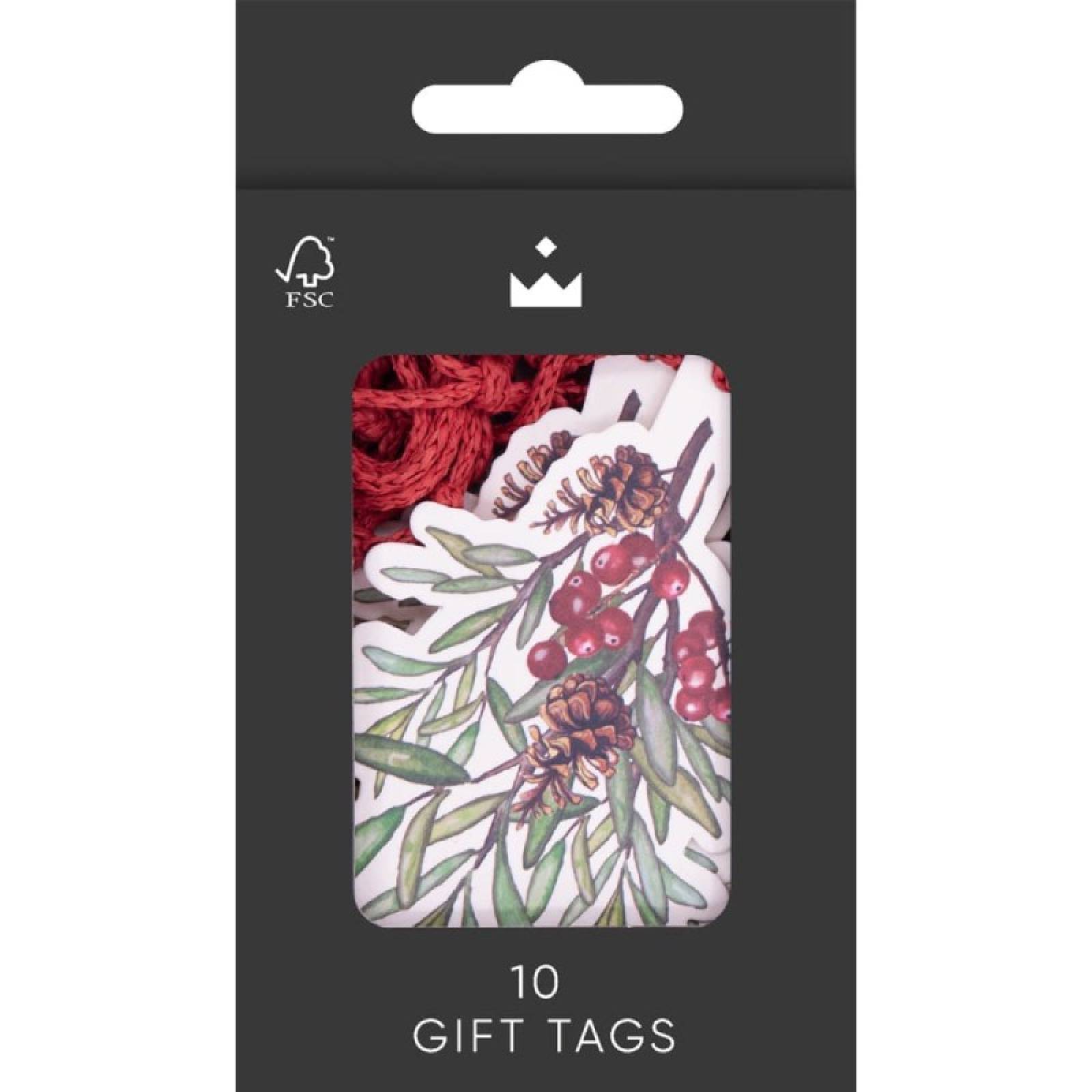 Pack Of 10 Christmas Sprig Tags thumbnails