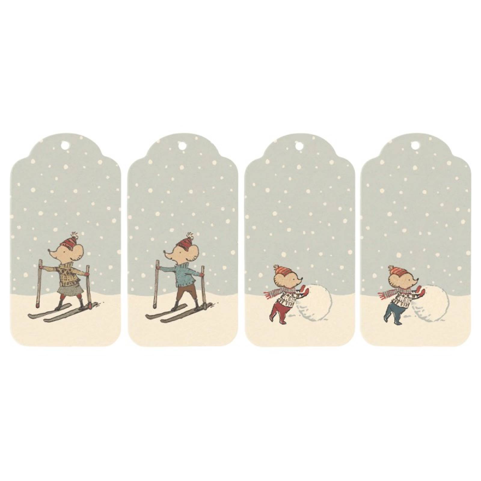 Pack Of 12 Christmas Mouse Gift Tag By Maileg thumbnails