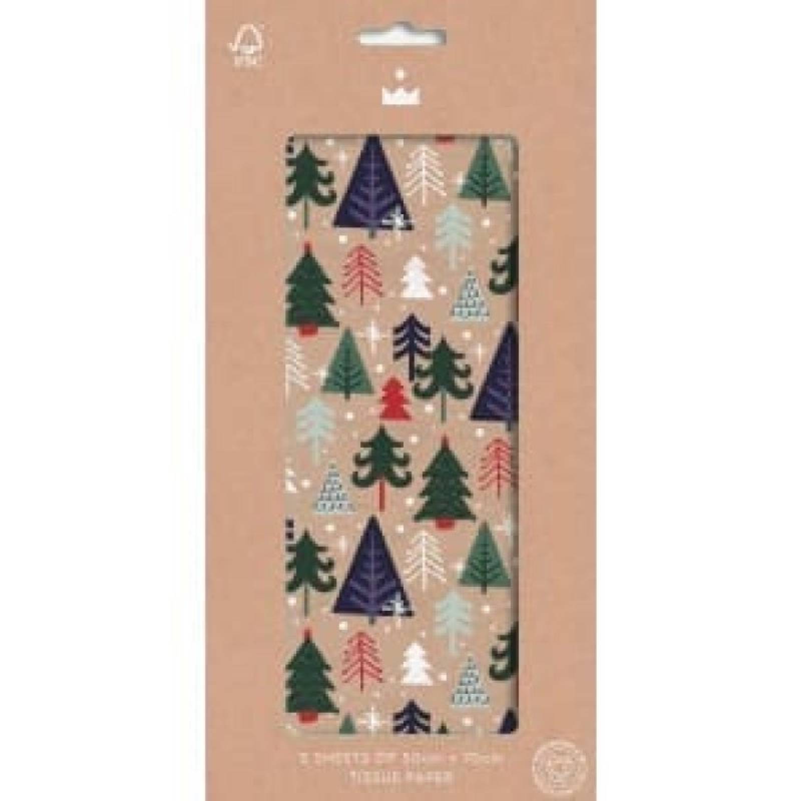 Pack Of Christmas Forest Tissue Paper