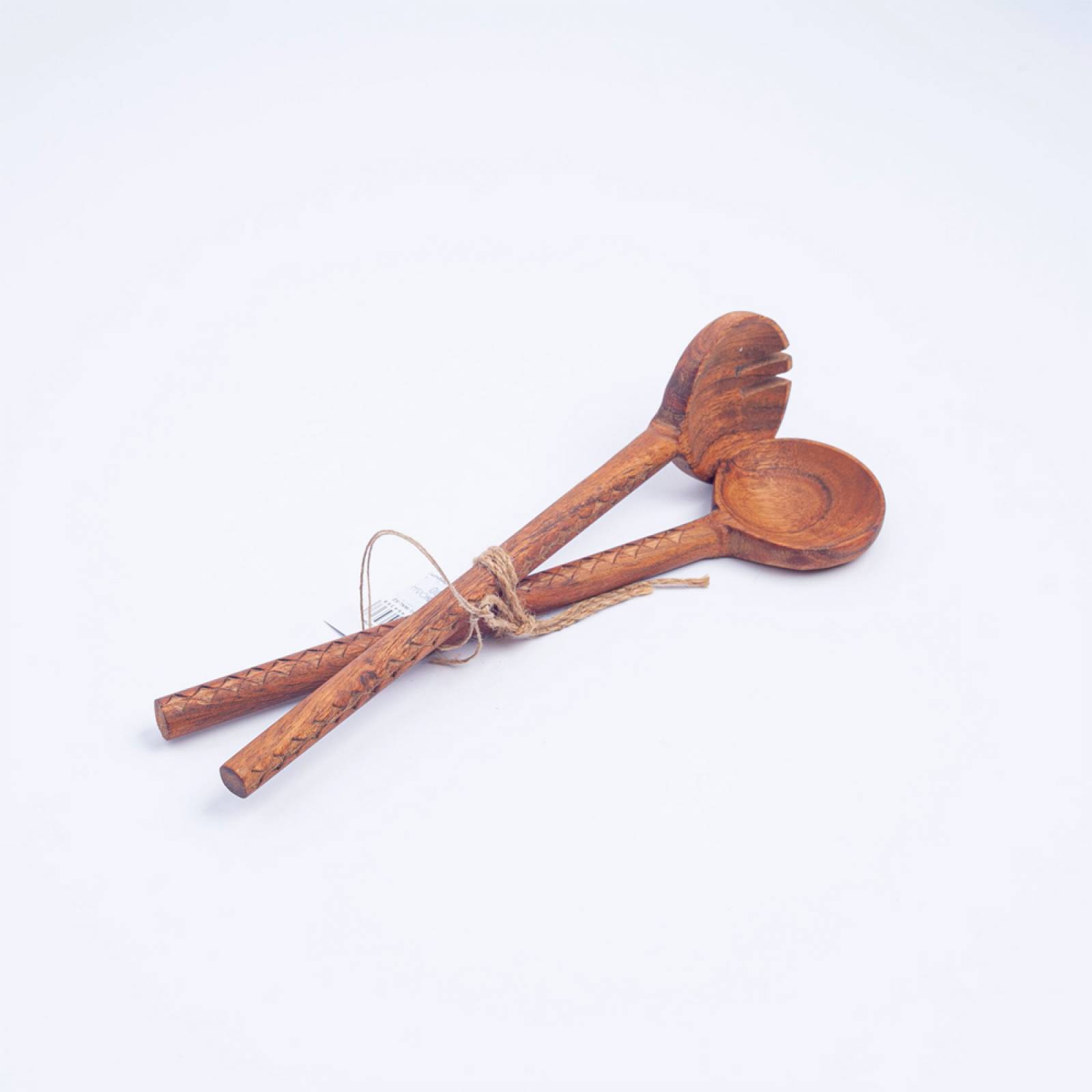 Pair Of Acacia Wood Serving Spoons thumbnails