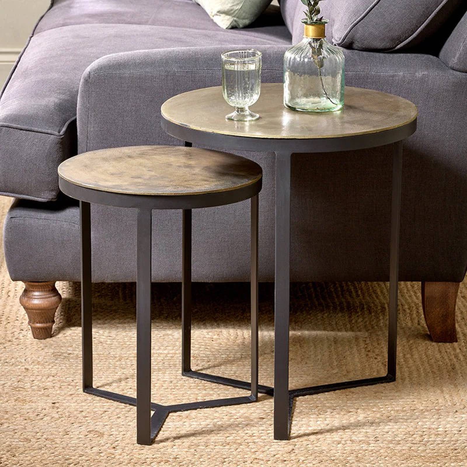 Pair Of Maba Metal Nesting Tables