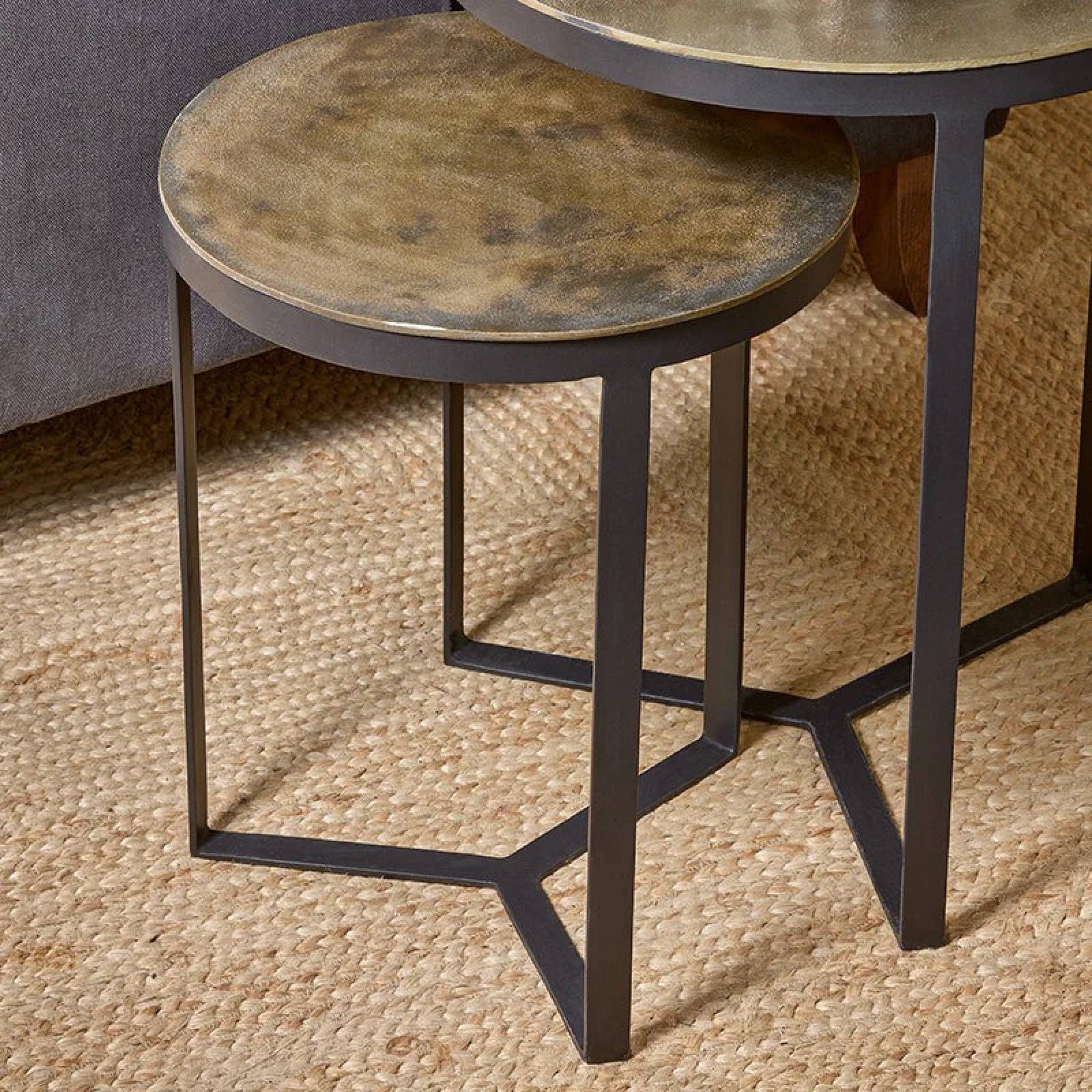 Pair Of Maba Metal Nesting Tables thumbnails