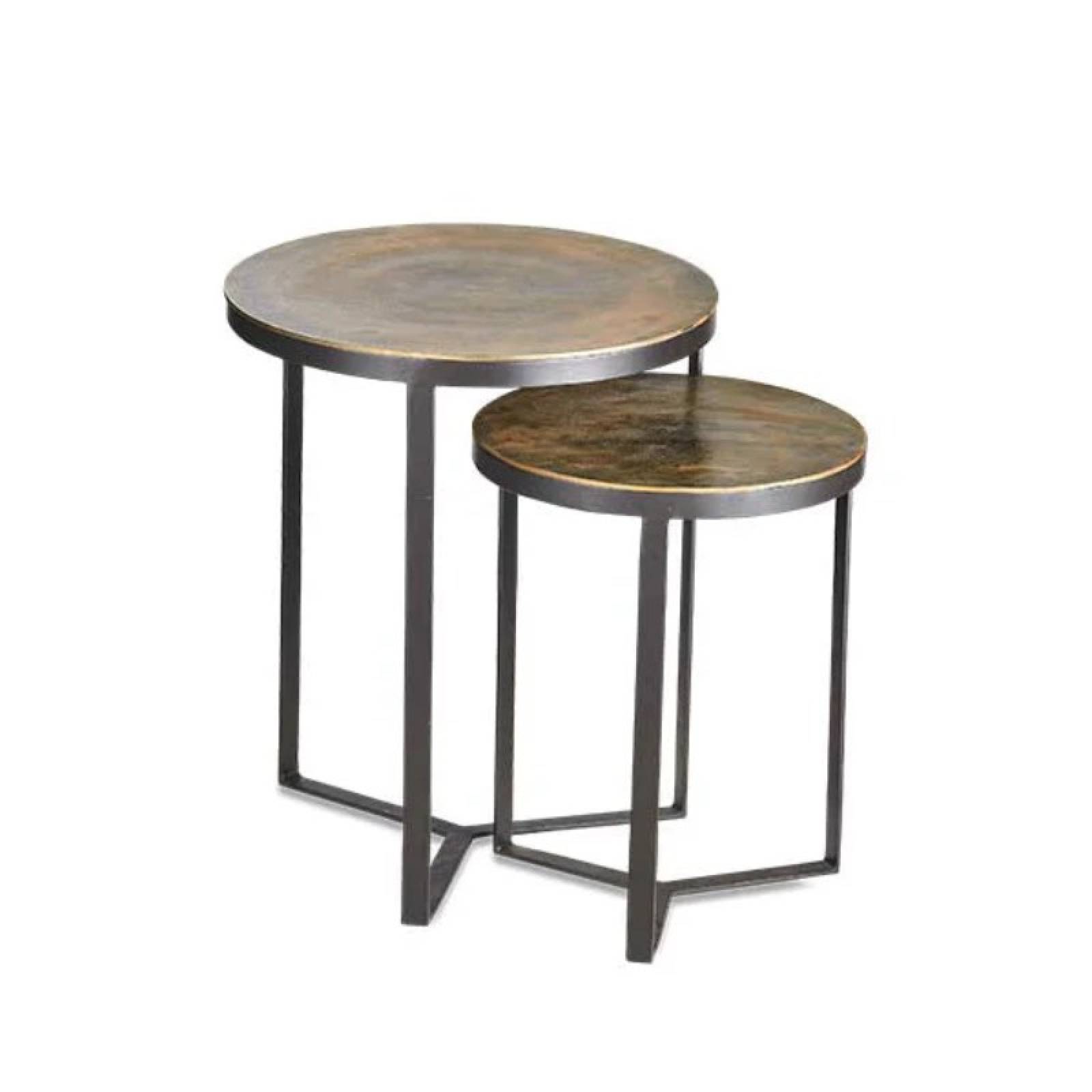 Pair Of Maba Metal Nesting Tables thumbnails