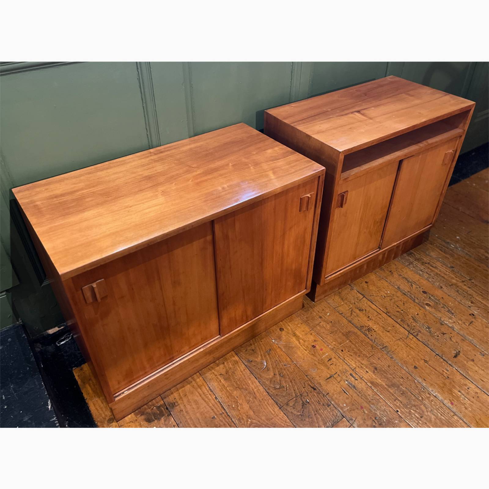 Pair Of Mid-Century Wooden Side Cabinets thumbnails