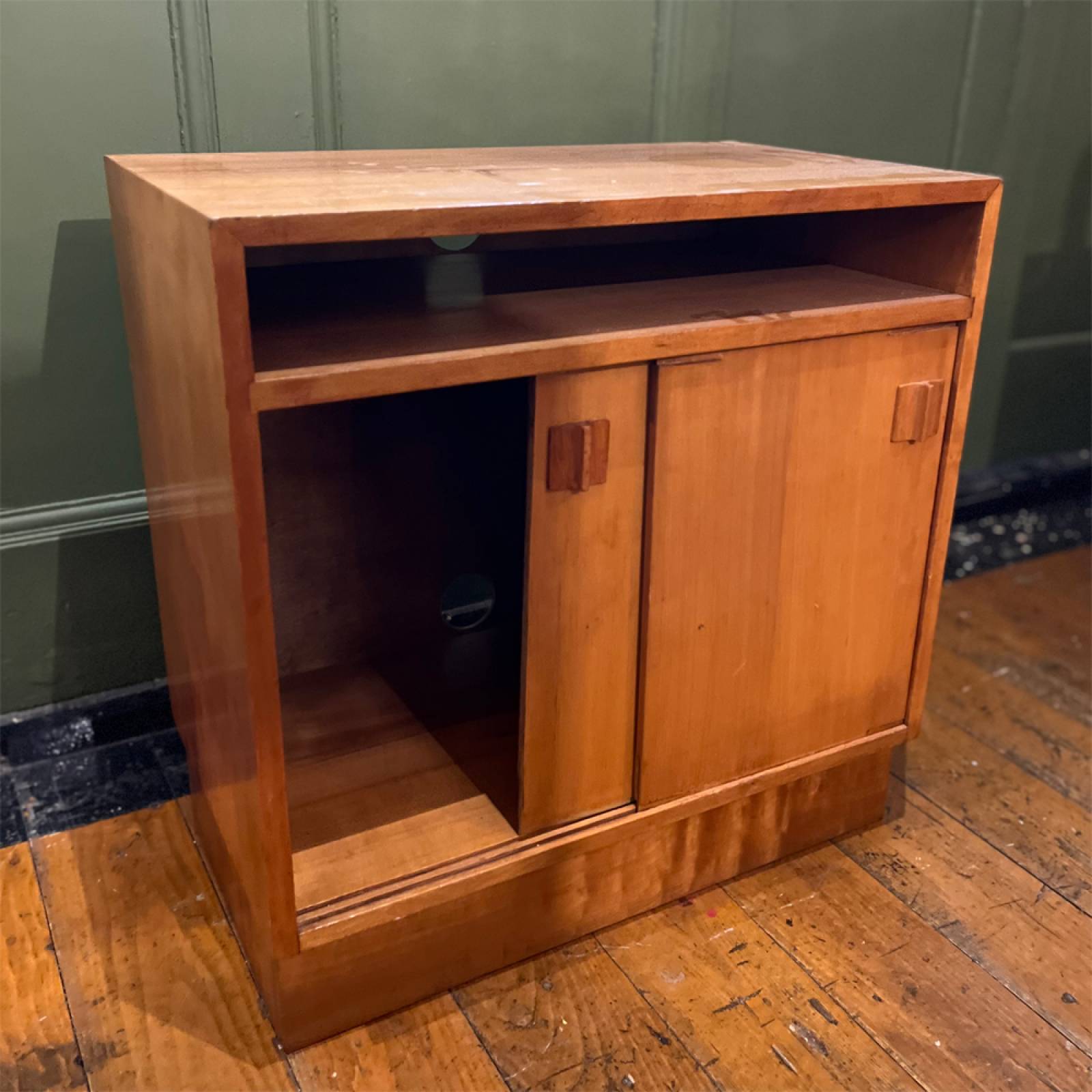 Pair Of Mid-Century Wooden Side Cabinets thumbnails