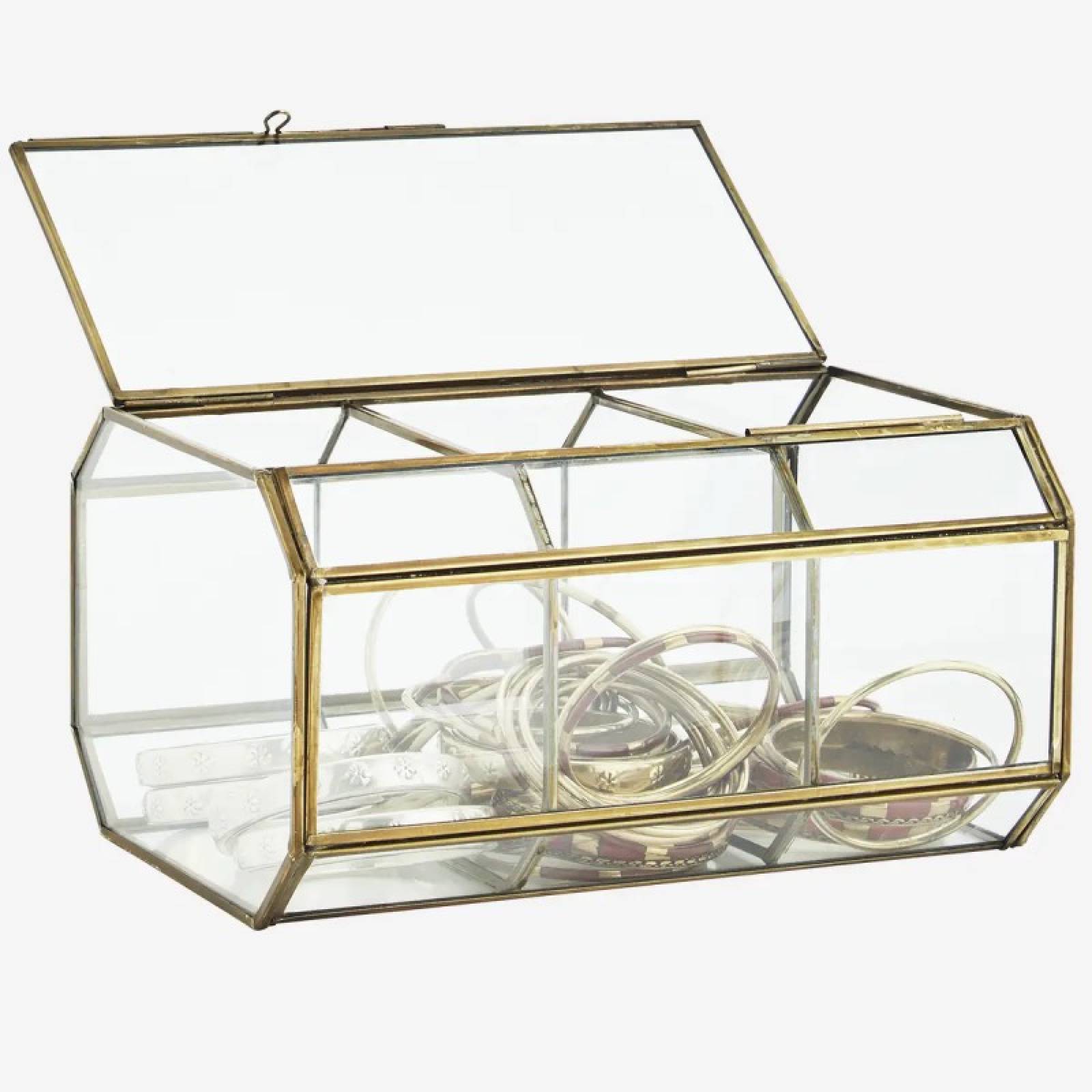 Partitioned Brass & Glass Display Box thumbnails