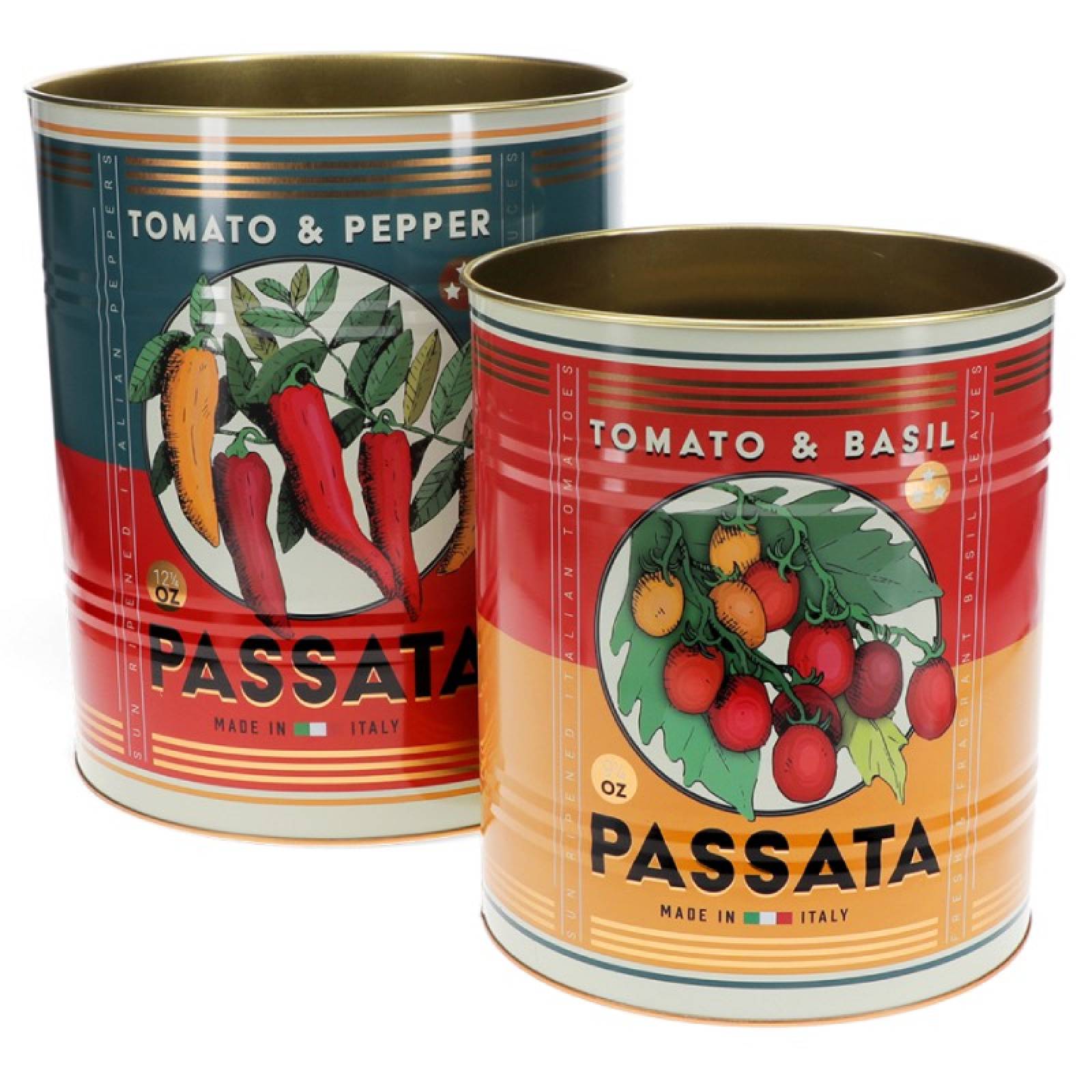 Passata - Set Of 2 XL Storage Tins