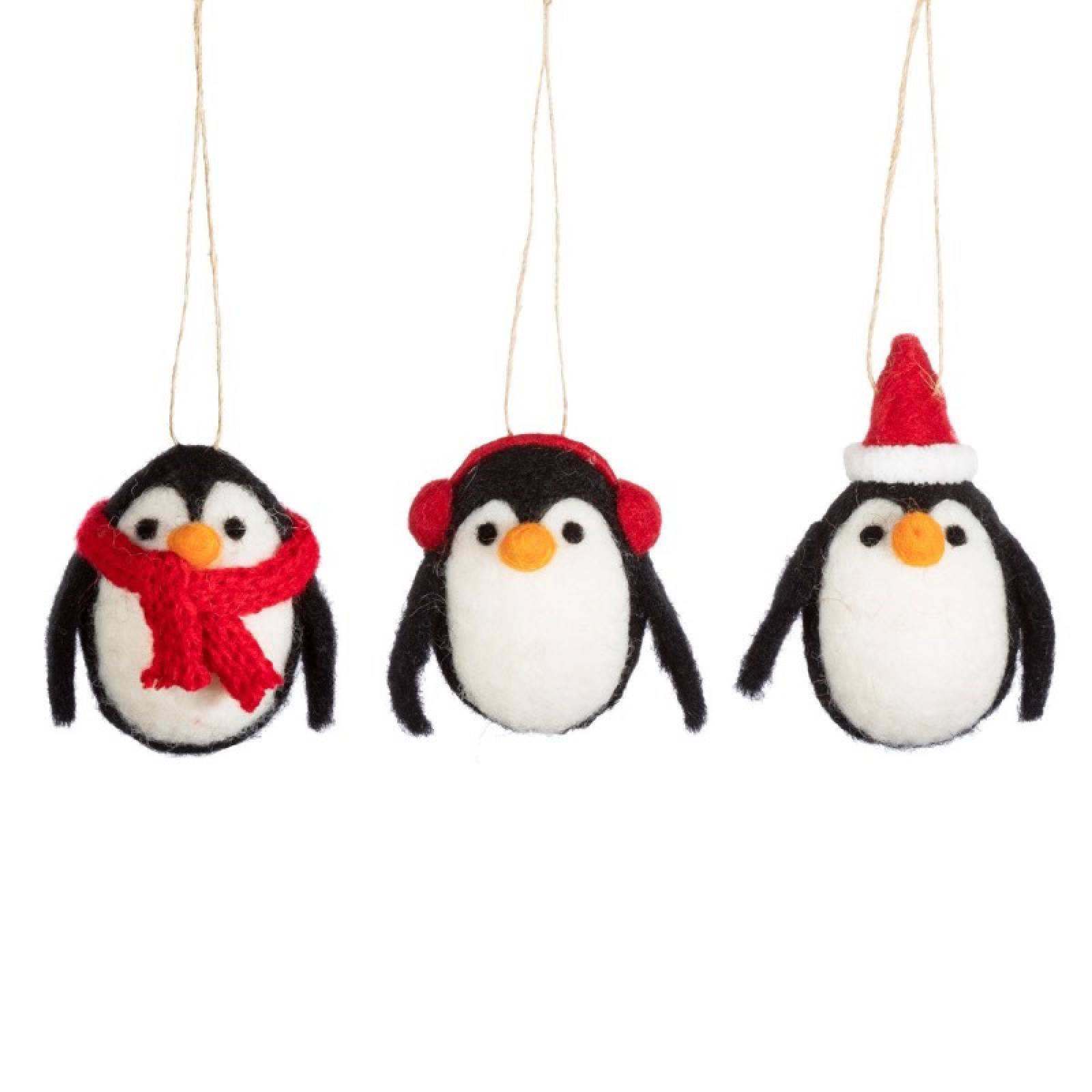 Penguin Felt Hanging Christmas Decoration