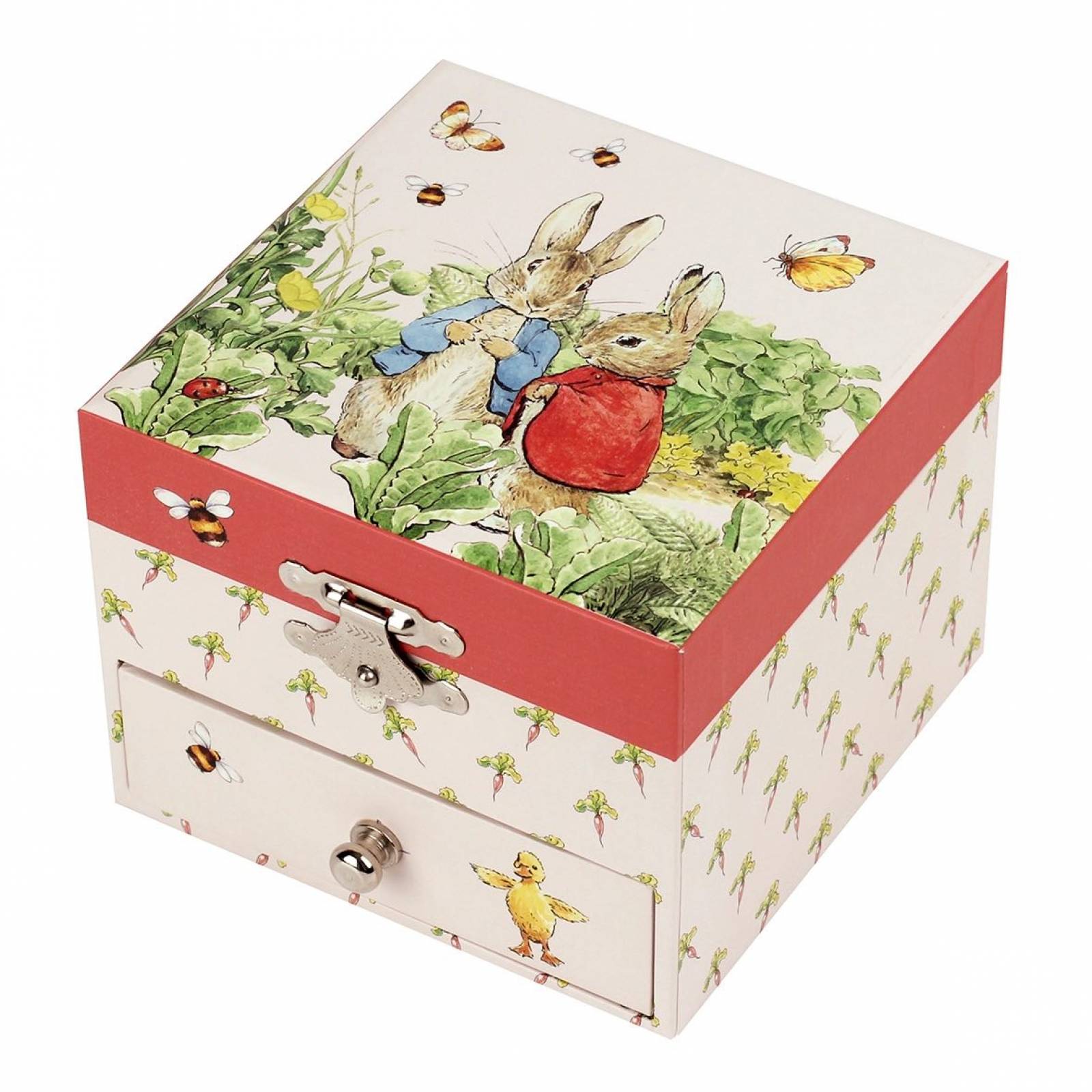 Peter Rabbit Carrot Musical Jewellery Box With Drawer 3+ thumbnails