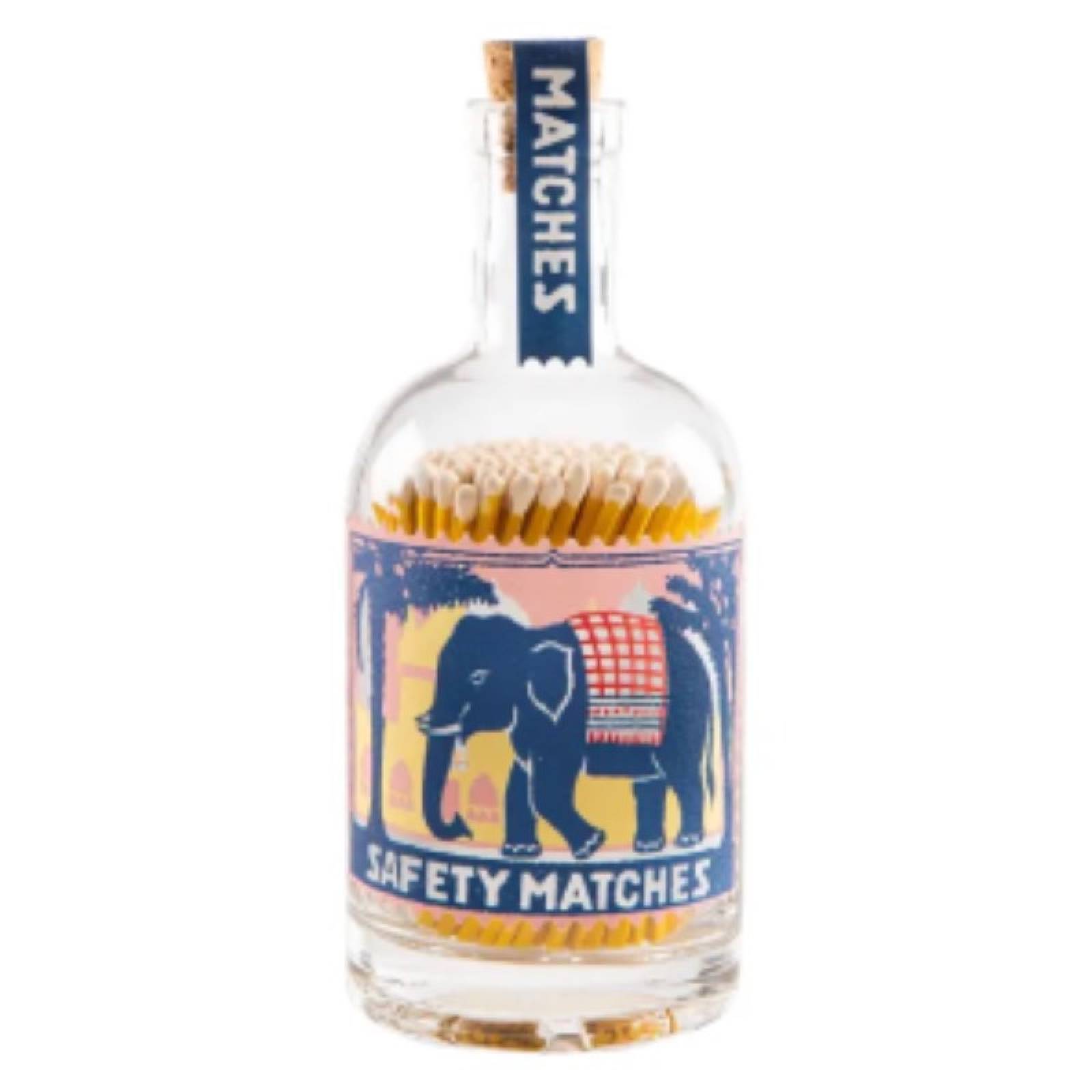Pink Elephant - Matches In Glass Bottle