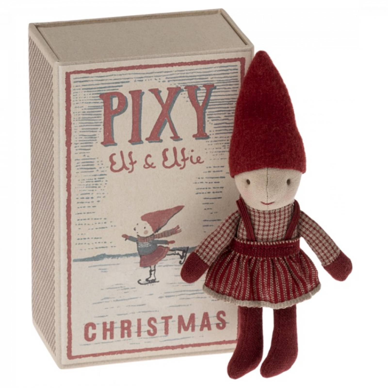 Pixy Elfie In A Matchbox Christmas Soft Toy By Maileg 3+ thumbnails