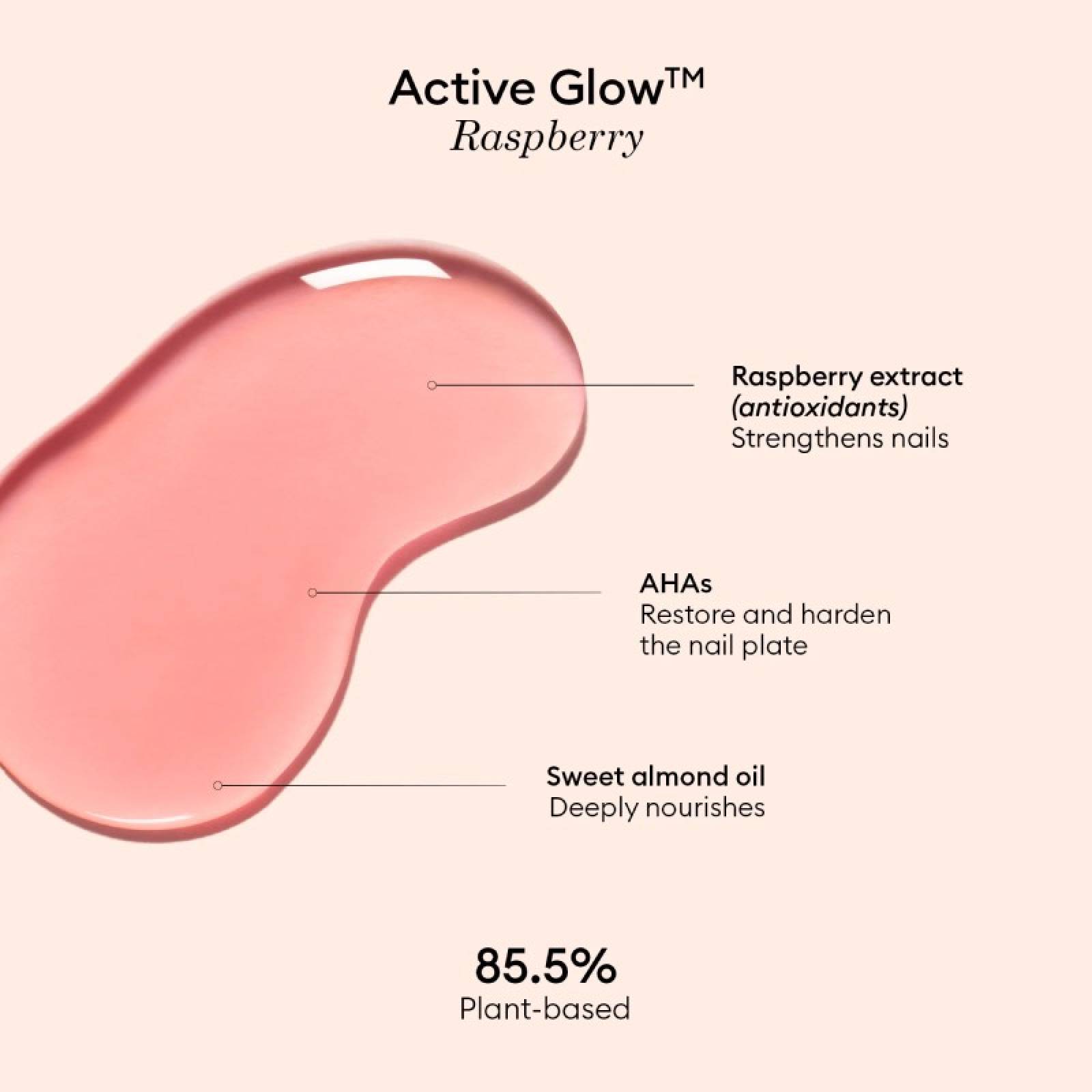 Plant Based Vegan Nail Polish - Active Glow Raspberry thumbnails