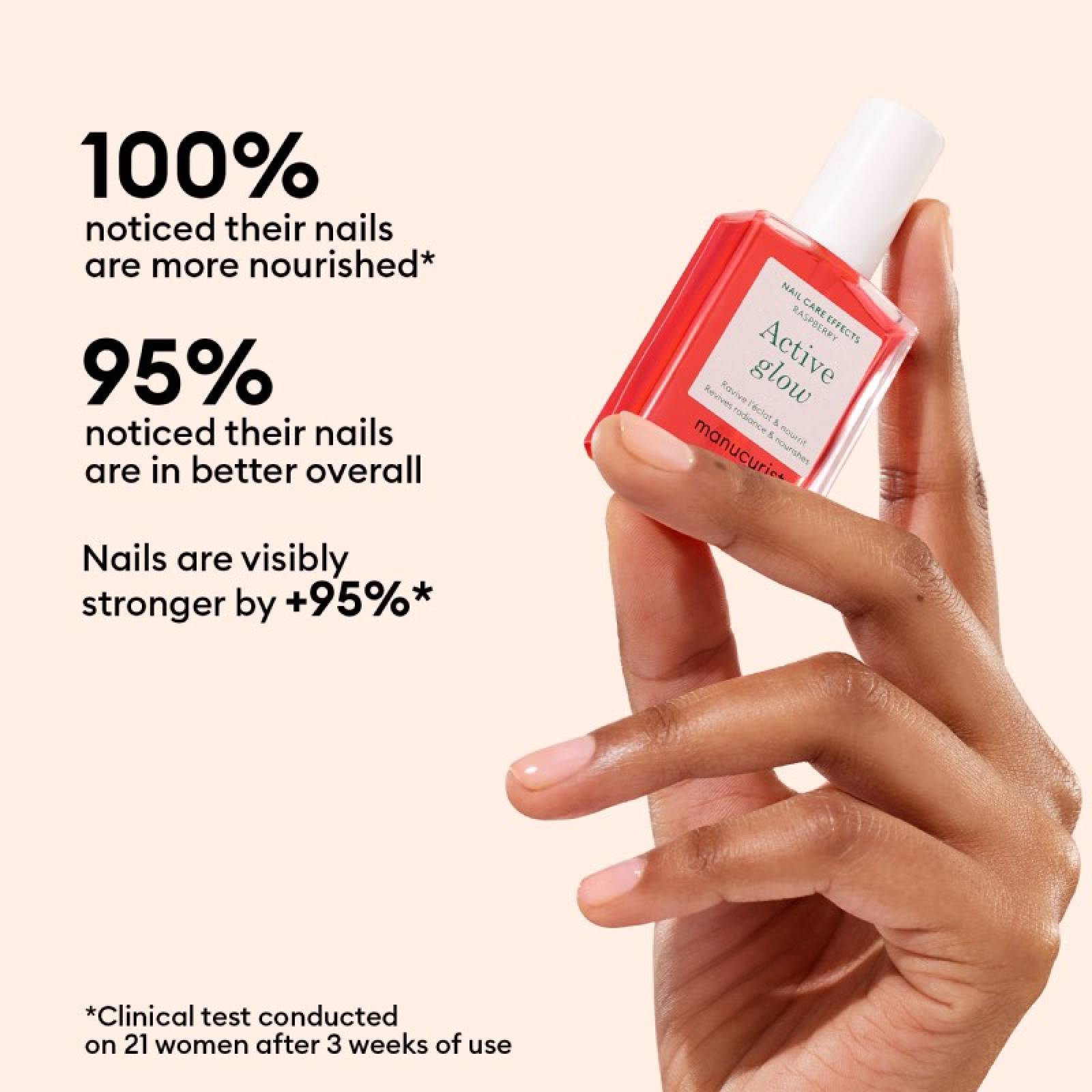 Plant Based Vegan Nail Polish - Active Glow Raspberry thumbnails