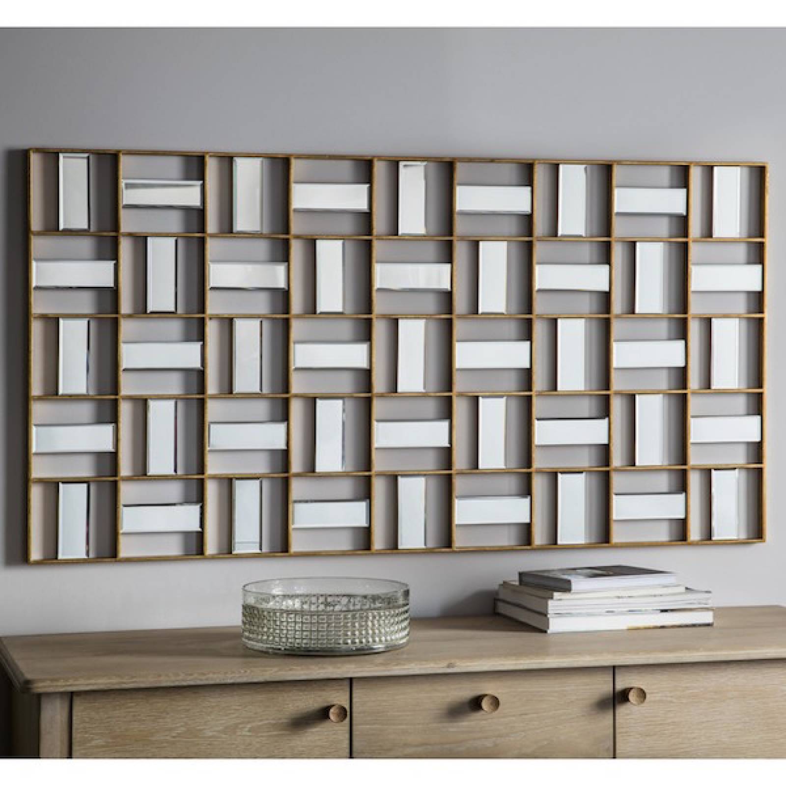 Mosaic Panelled Rectangular Mirror thumbnails