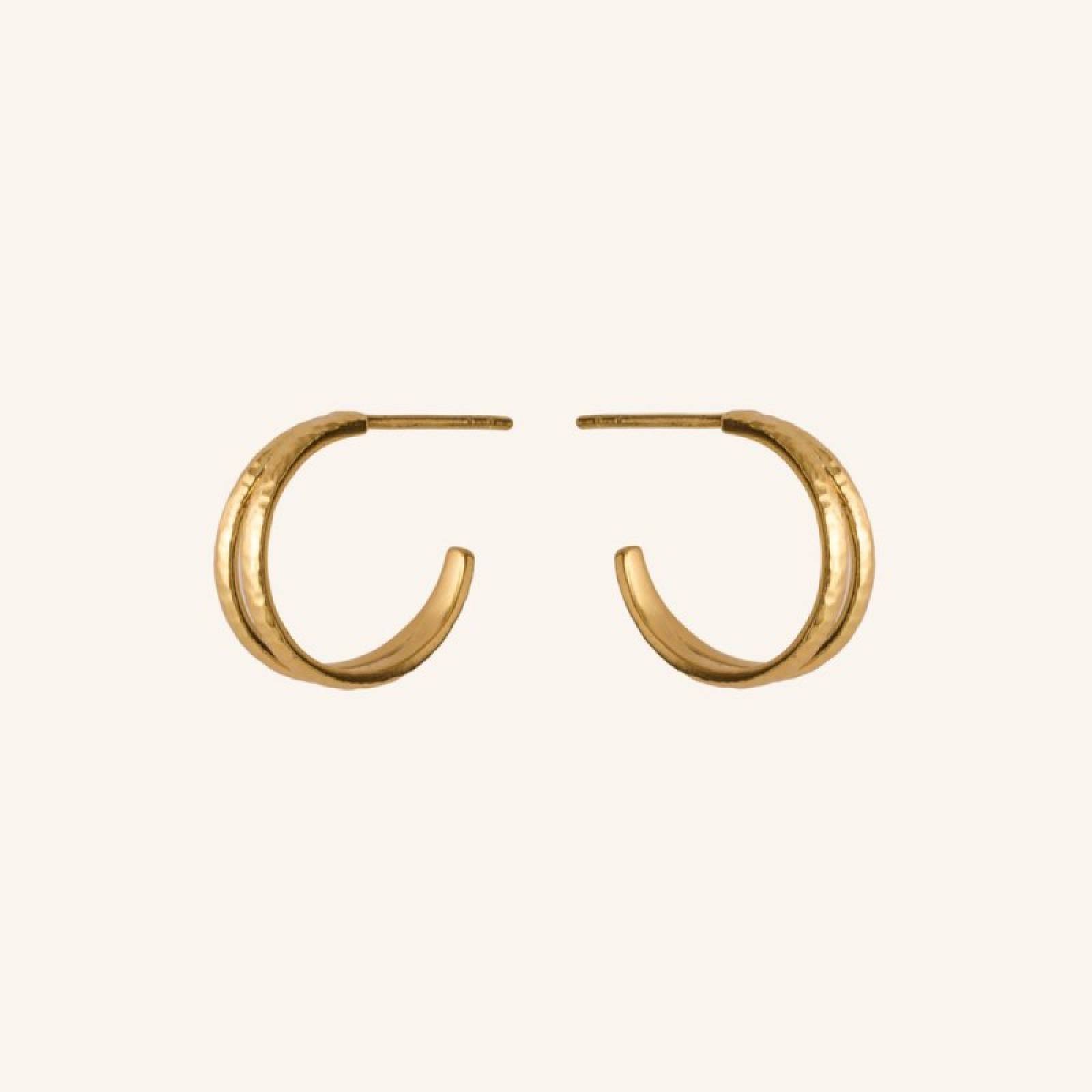 Poetry Hoop Earrings In Gold By Pernille Corydon