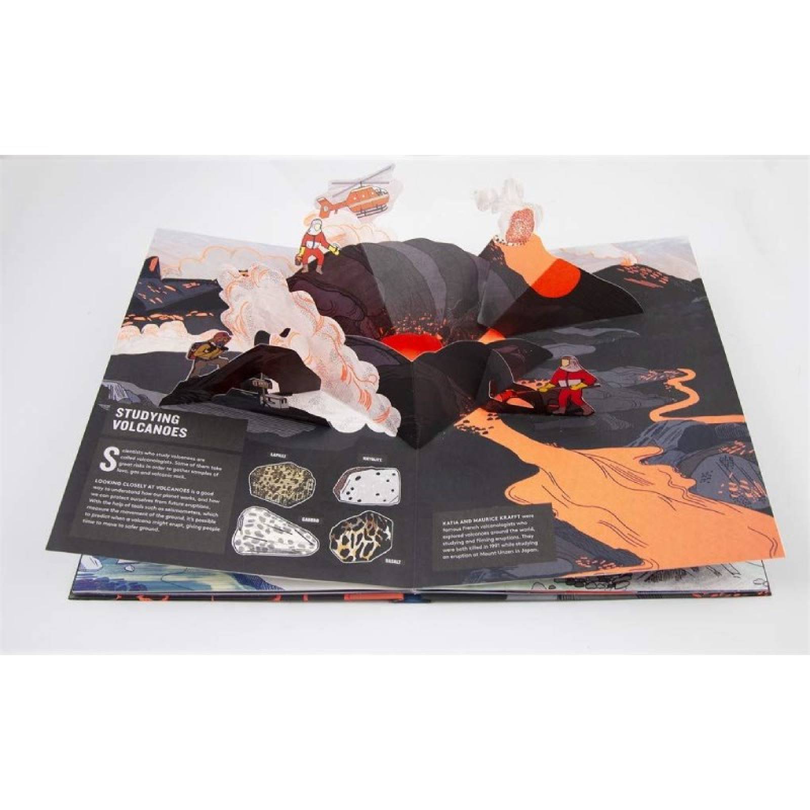 Pop Up Volcano By Fleur Daugey - Hardback Book thumbnails