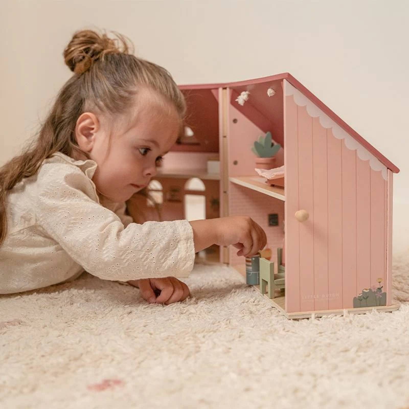 Portable Wooden Doll's House By Little Dutch 3+ thumbnails