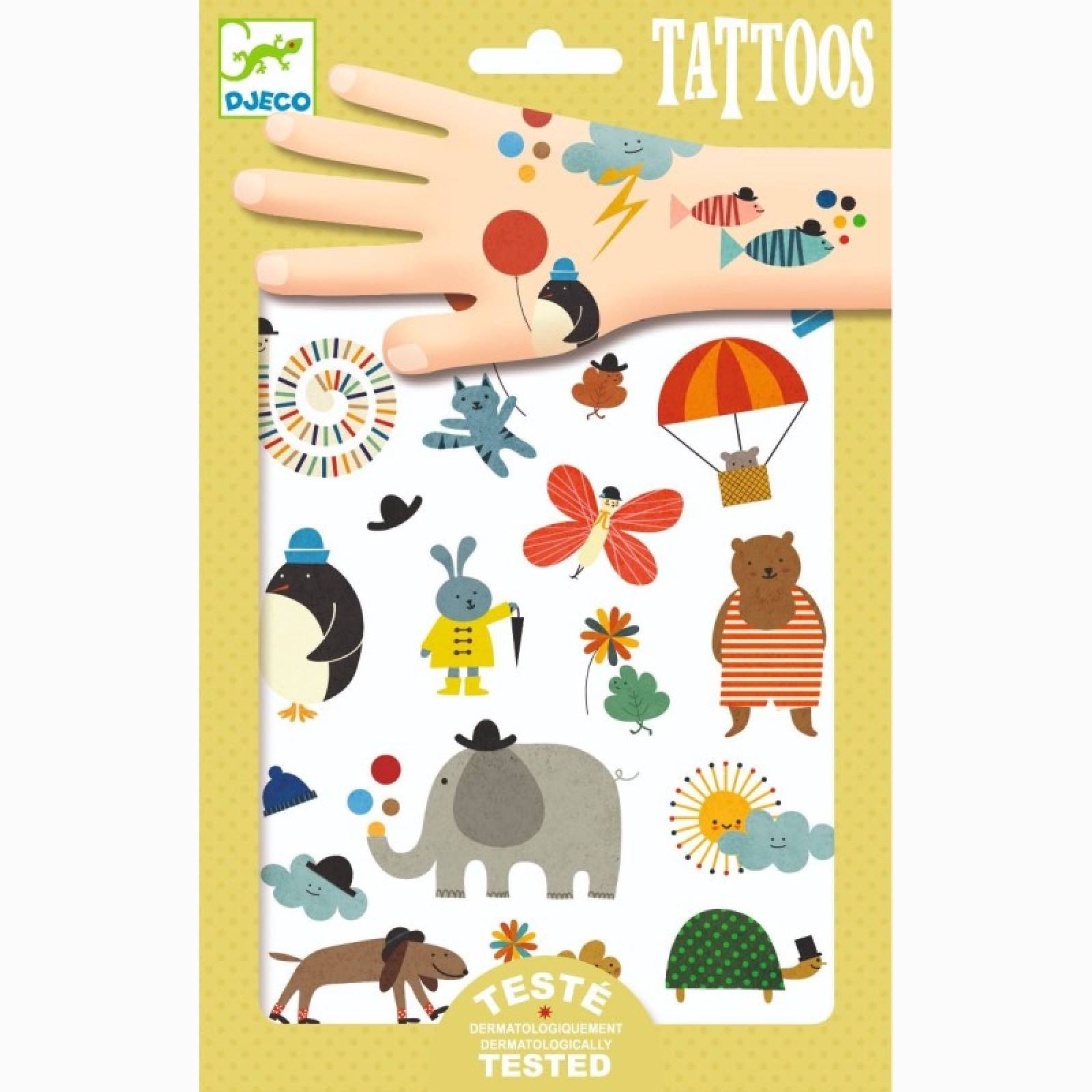 Pretty Little Things Temporary Tattoo Pack By Djeco 3+