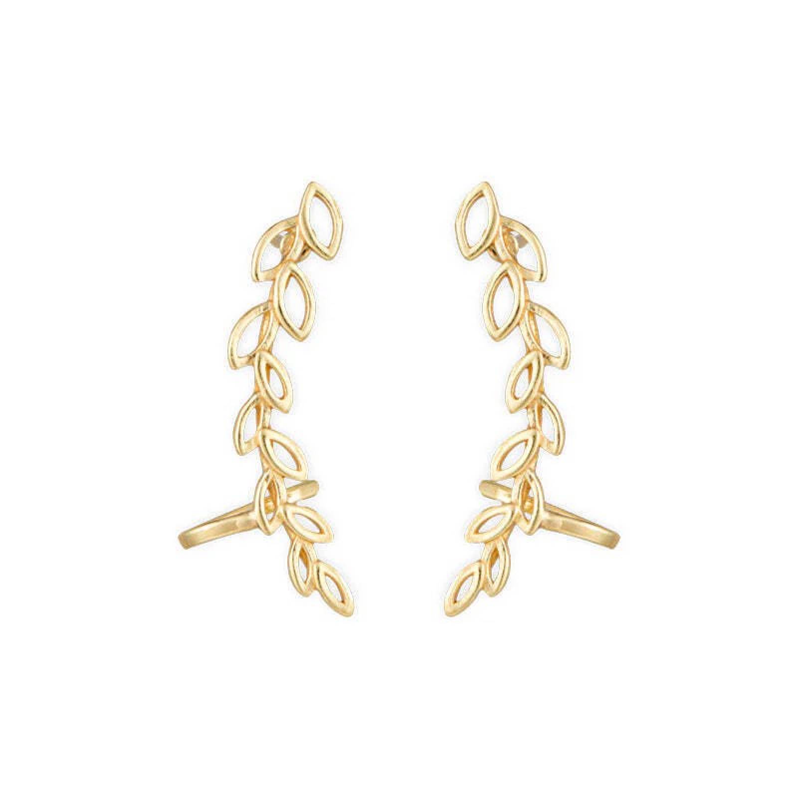 Pritee Ear Climber Stud Earrings In Gold thumbnails