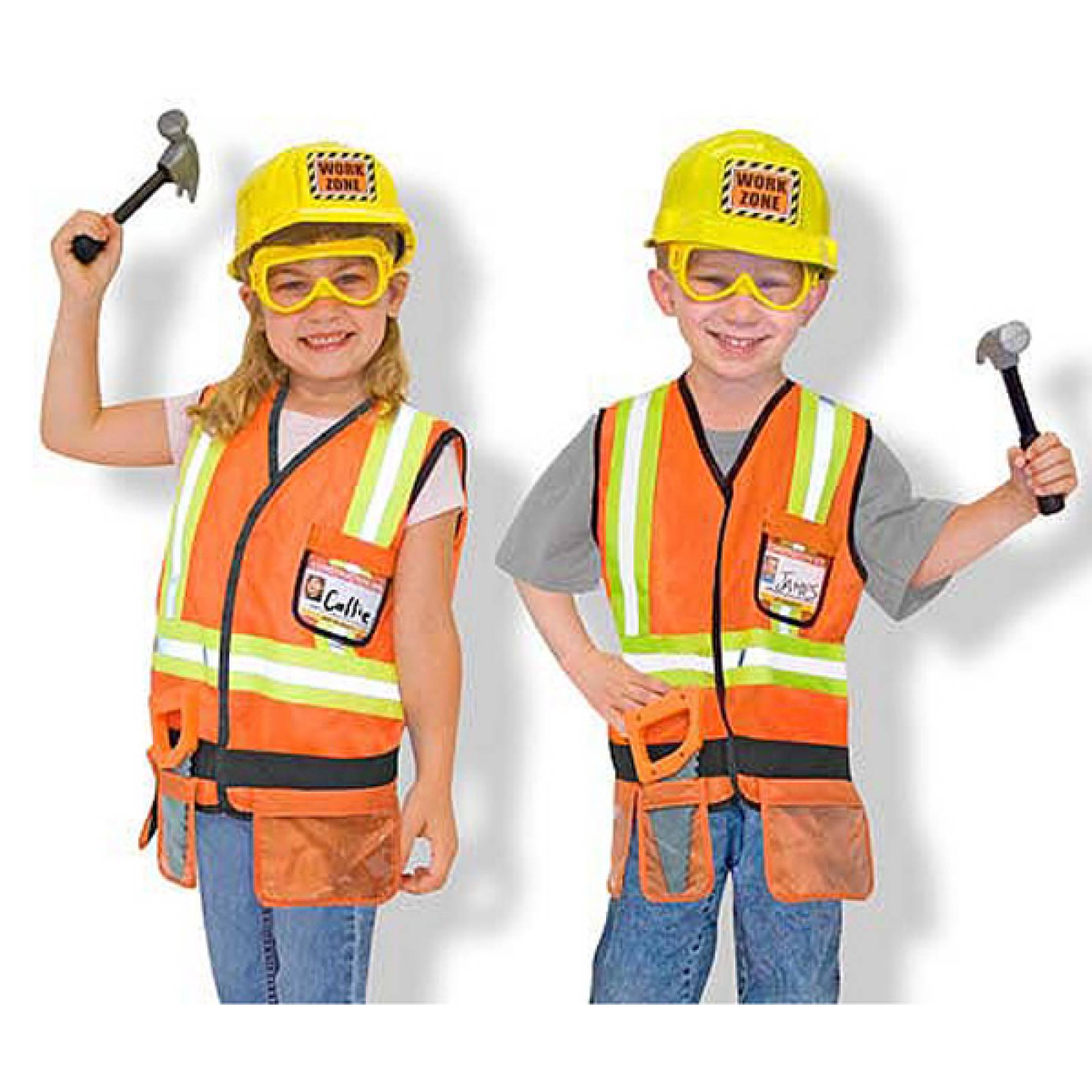 Fancy Dress Role Play Costume Set - Builder Construction Worker thumbnails