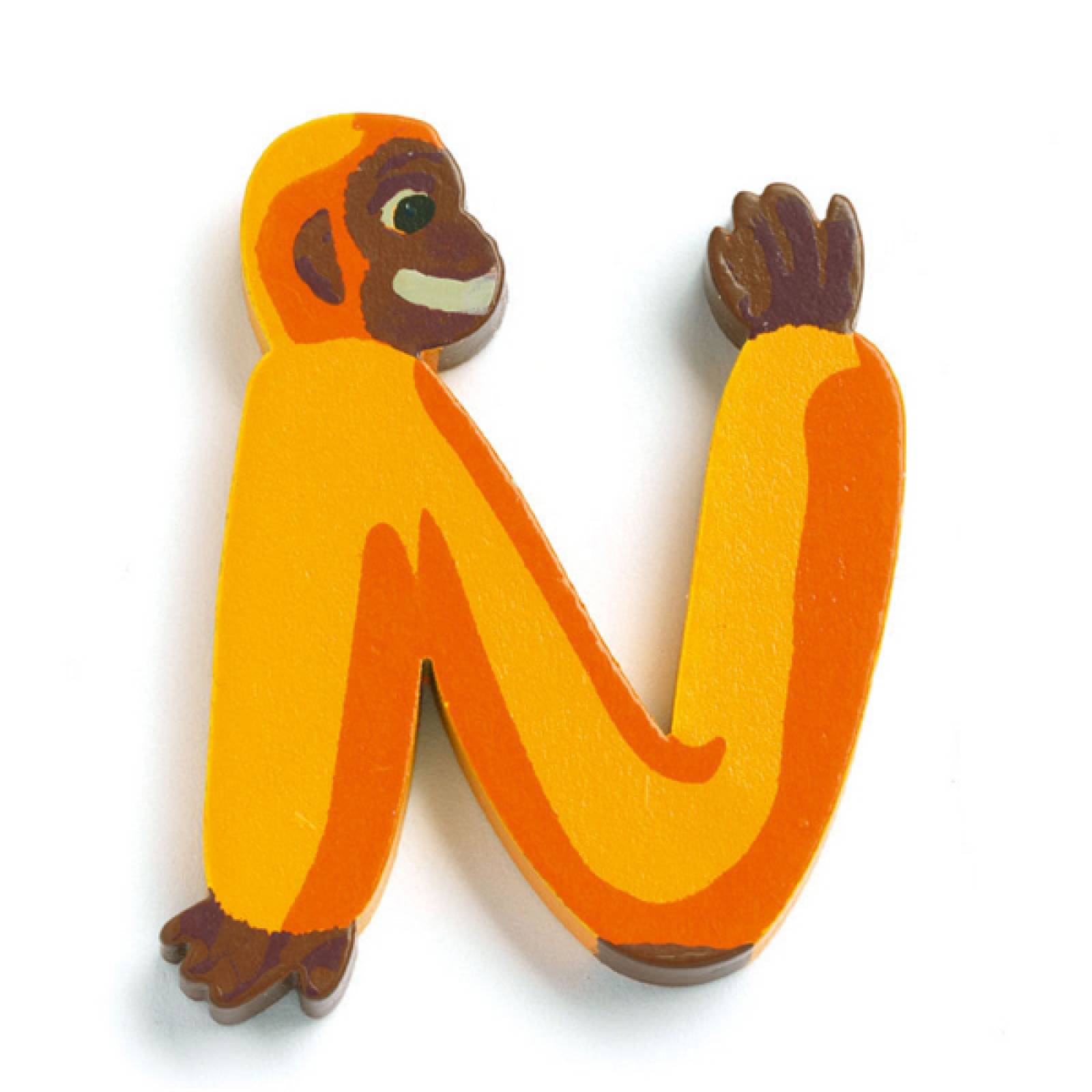 LETTER N - DJECO Animal Letter Decorative Alphabet Letter