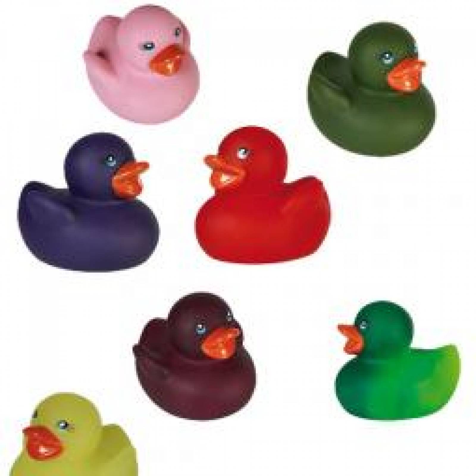 coloured rubber ducks