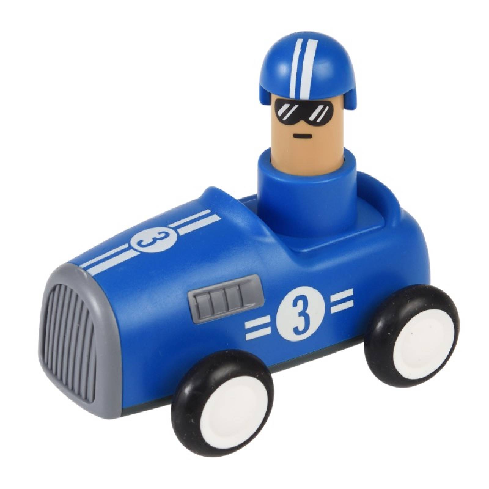 Push Down Racing Toy Car In Blue 3+