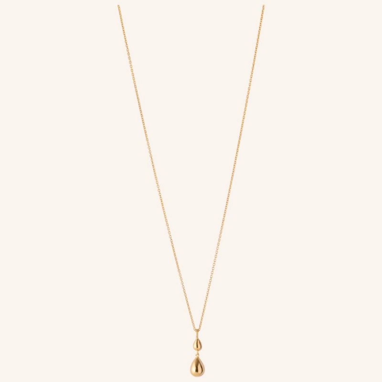 Rain Drop Necklace In Gold By Pernille Corydon