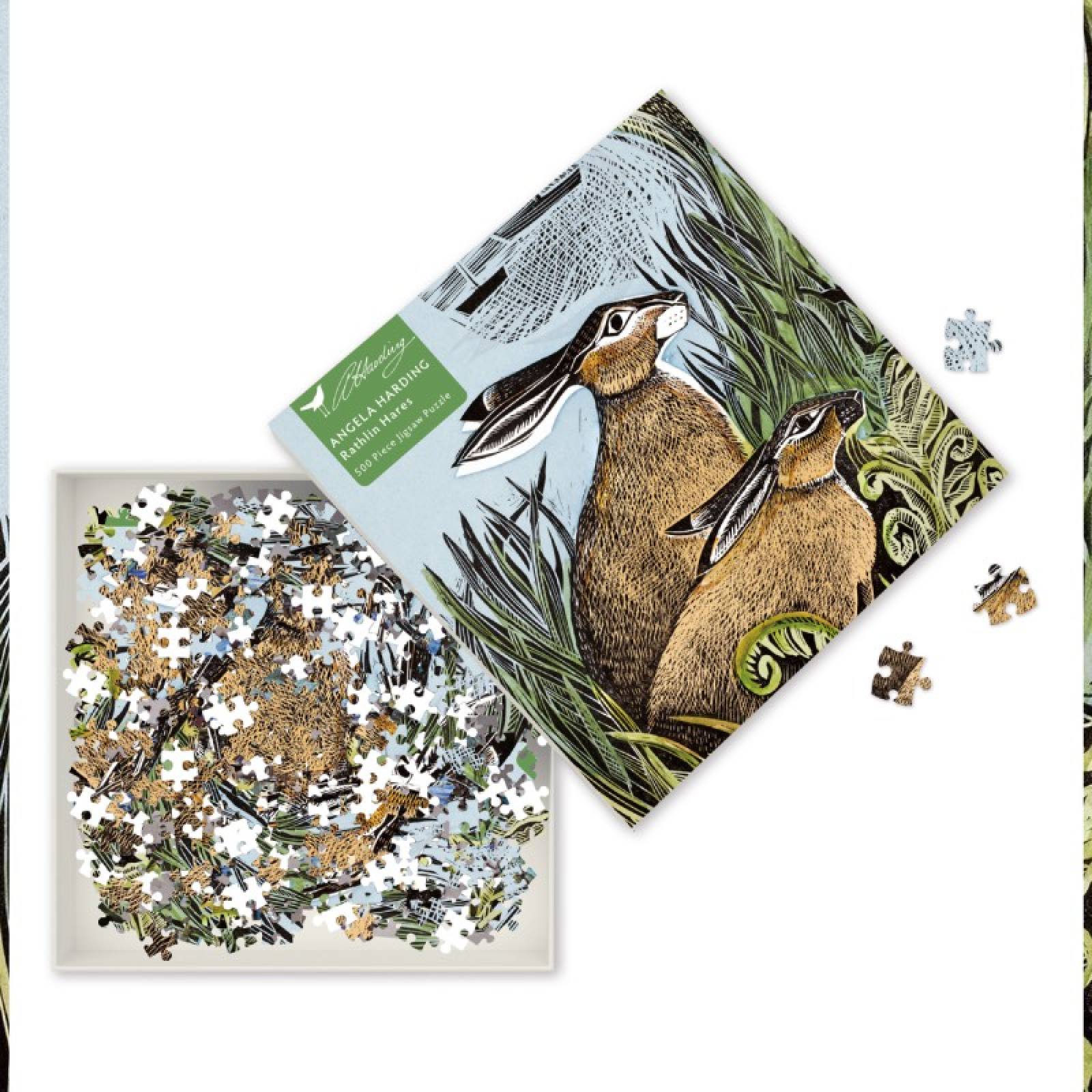 Rathlin Hares By Angela Harding - 500 Piece Jigsaw Puzzle thumbnails