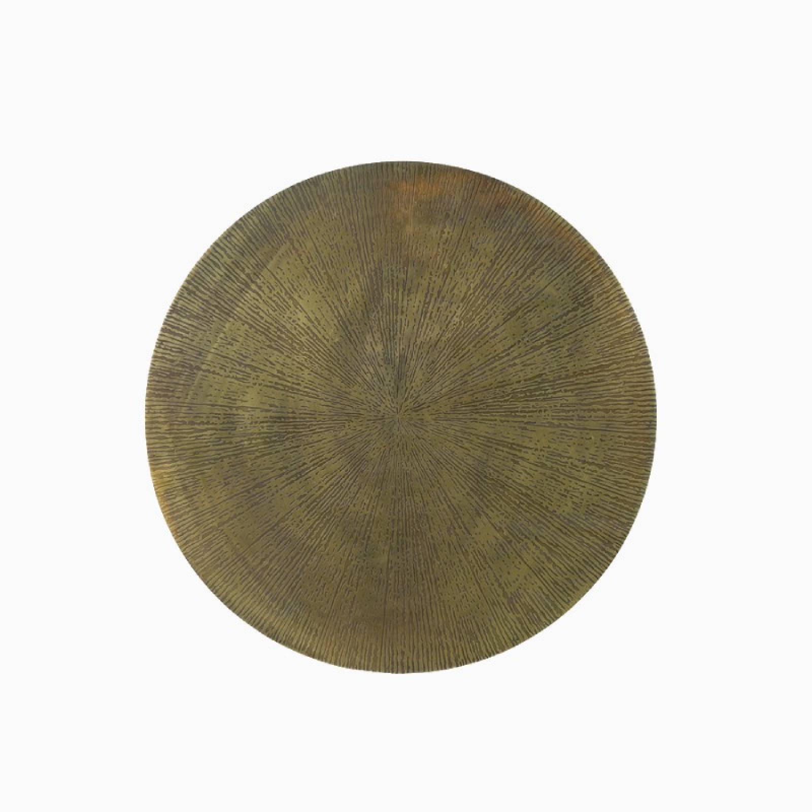 Ray Round Metal Side Table In Antique bronze 40cmx43cm thumbnails