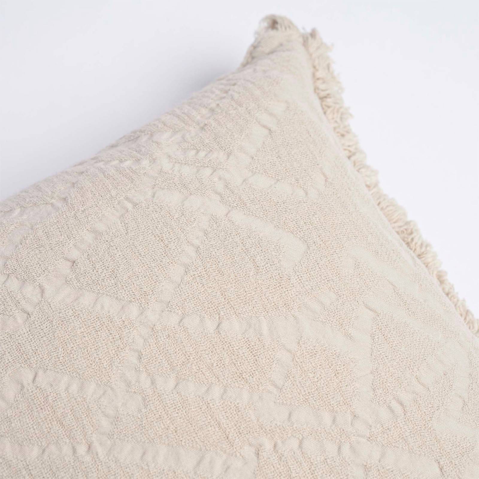 Rectangular Chantilly Cushion In Antique White 30x50cm thumbnails