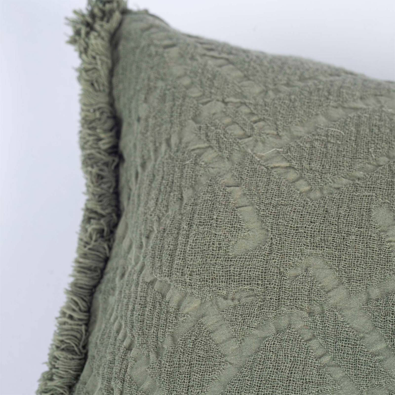 Rectangular Chantilly Cushion In Olive 30x50cm thumbnails