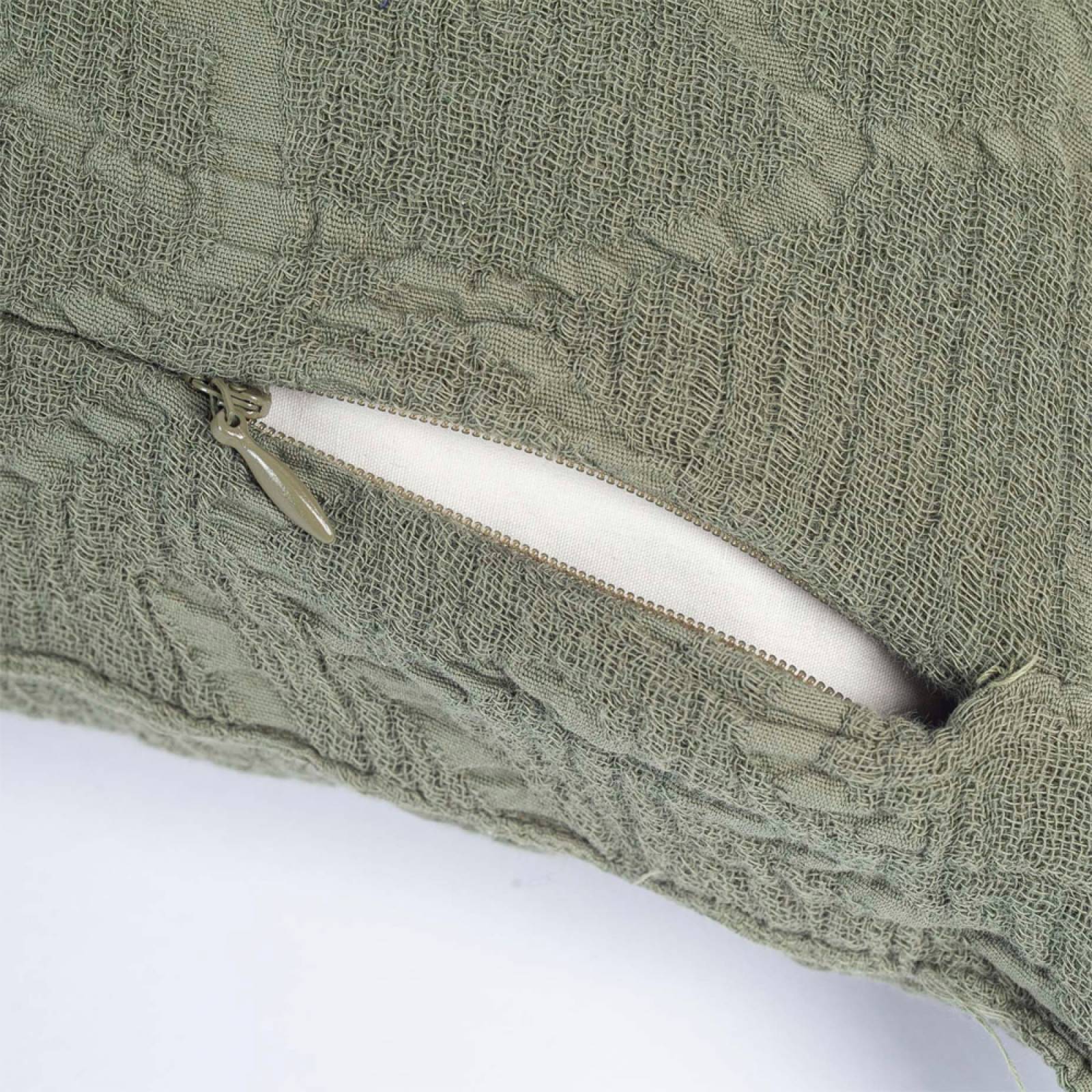 Rectangular Chantilly Cushion In Olive 30x50cm thumbnails