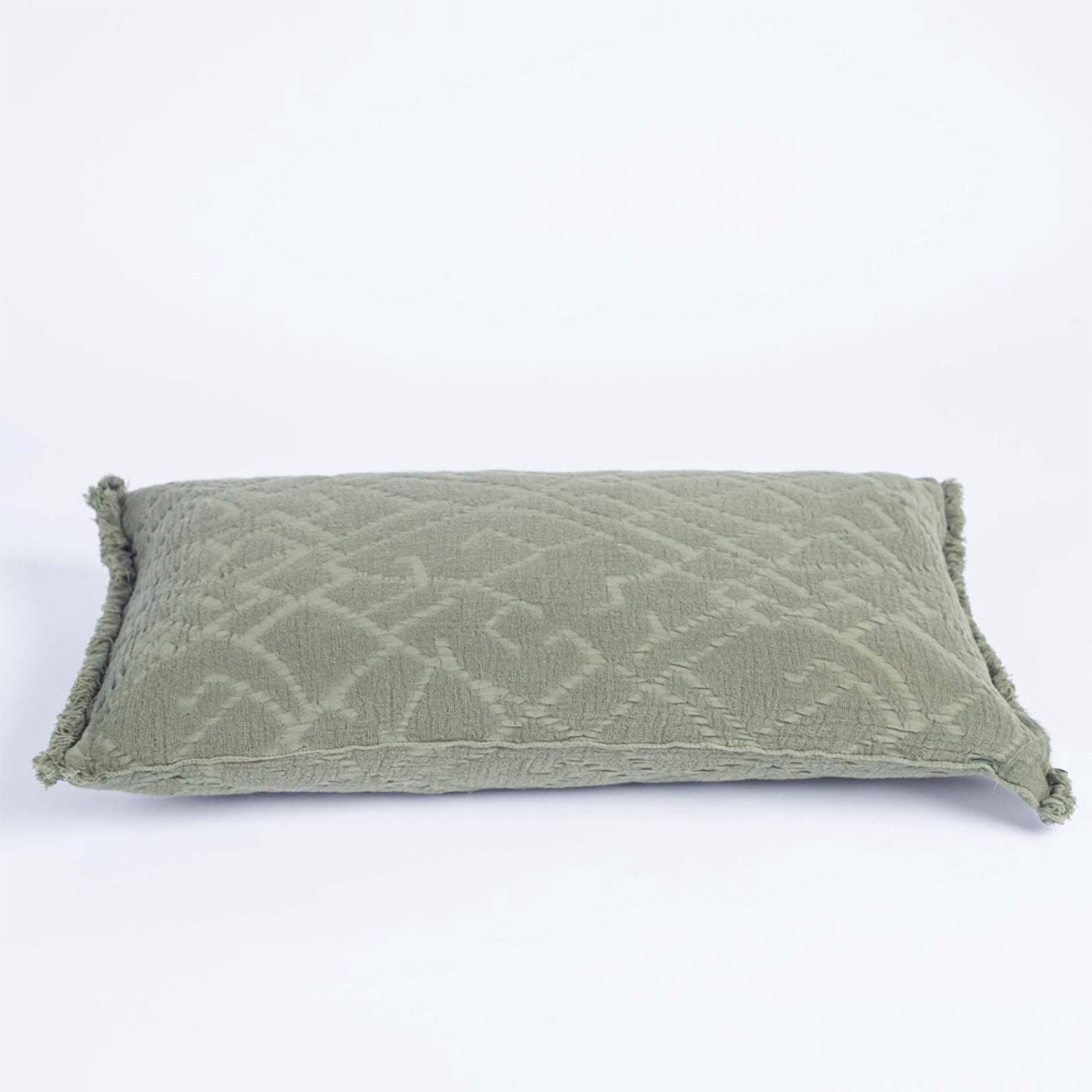 Rectangular Chantilly Cushion In Olive 30x50cm thumbnails