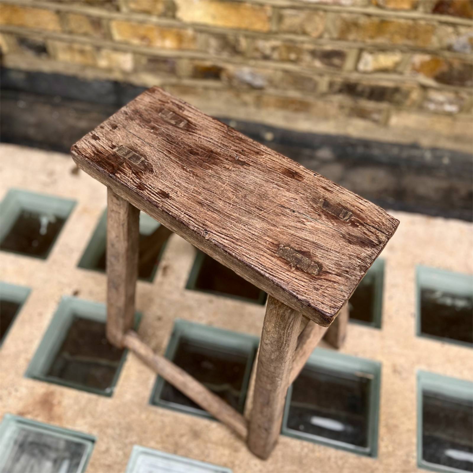 Rectangular Reclaimed Wooden Stool thumbnails