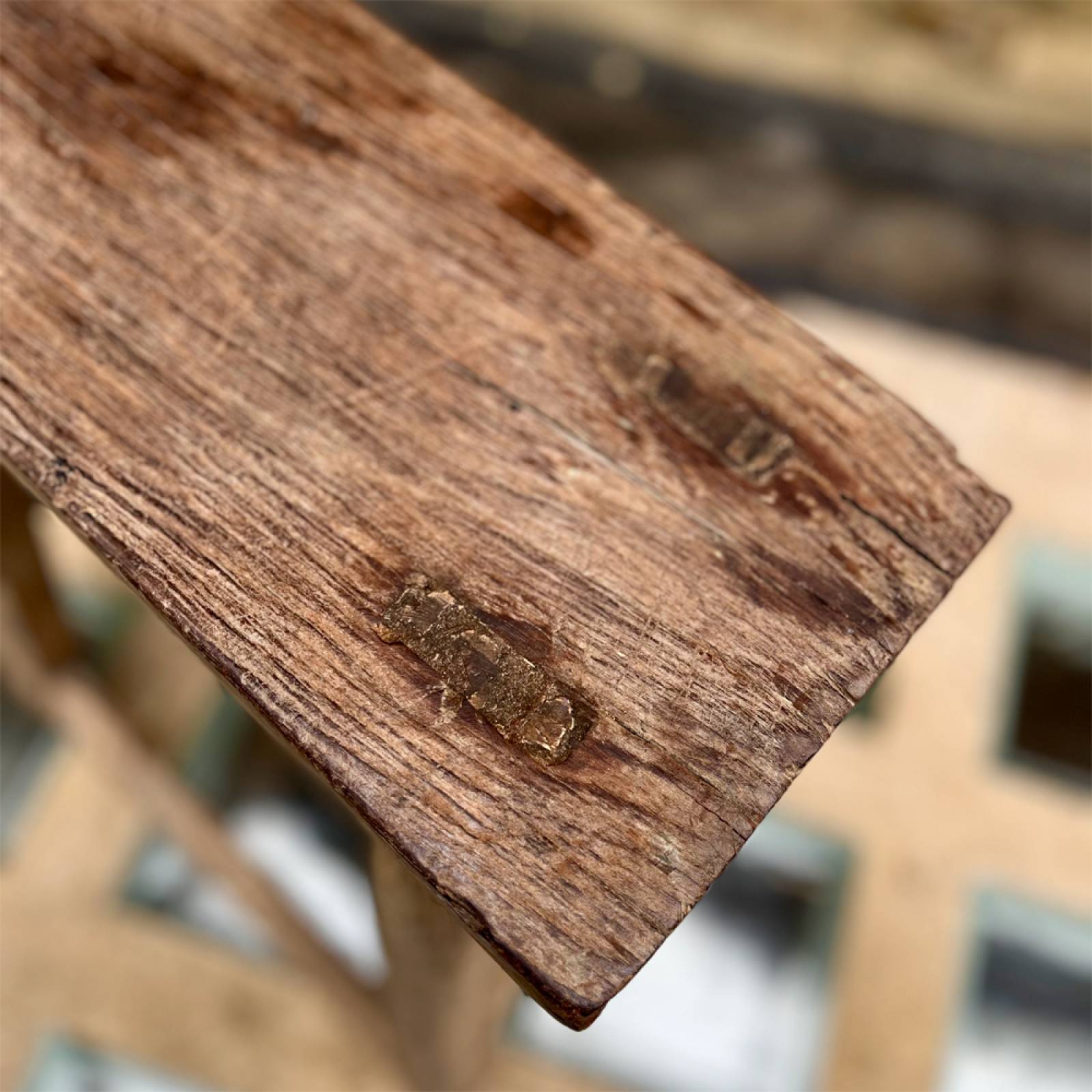 Rectangular Reclaimed Wooden Stool thumbnails