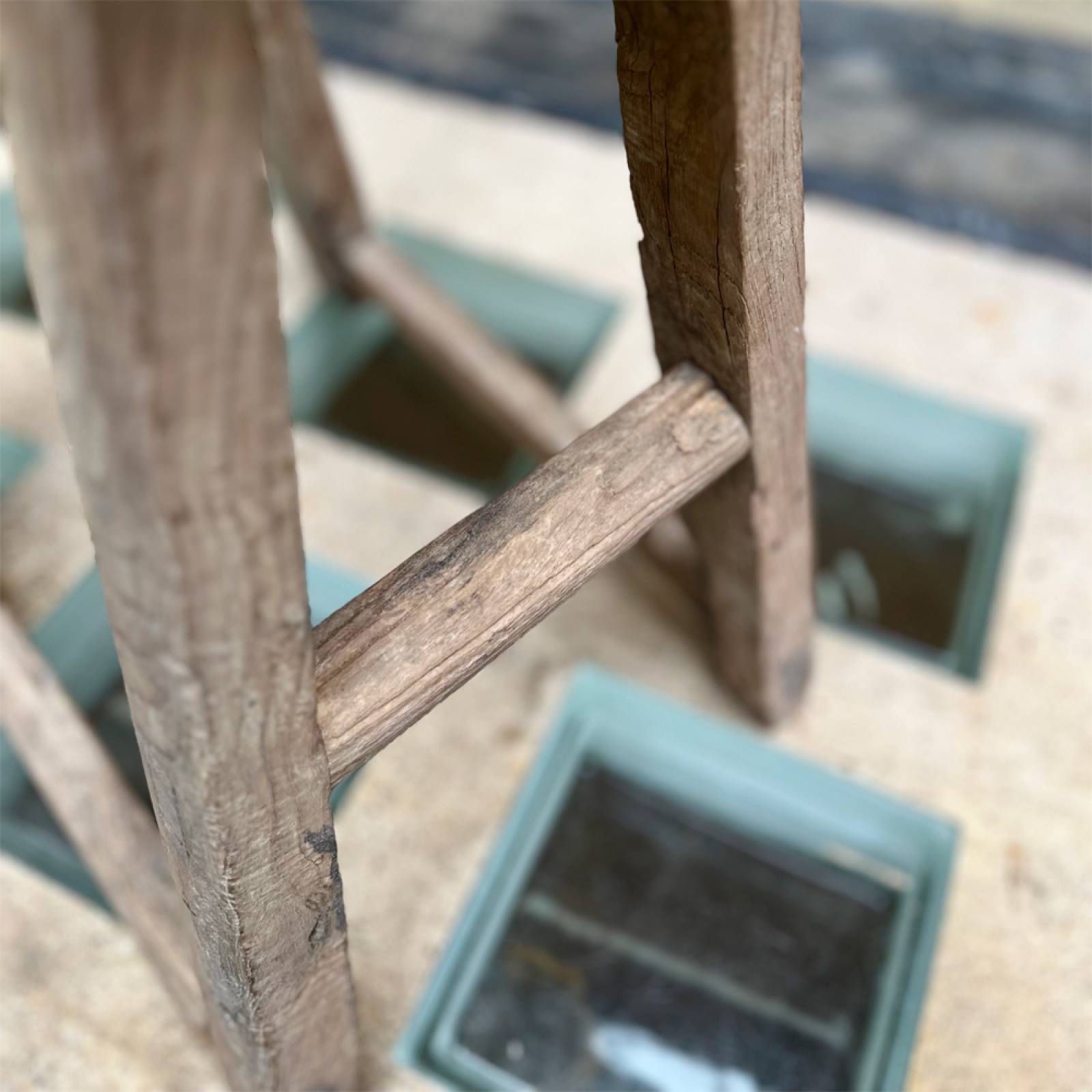 Rectangular Reclaimed Wooden Stool thumbnails