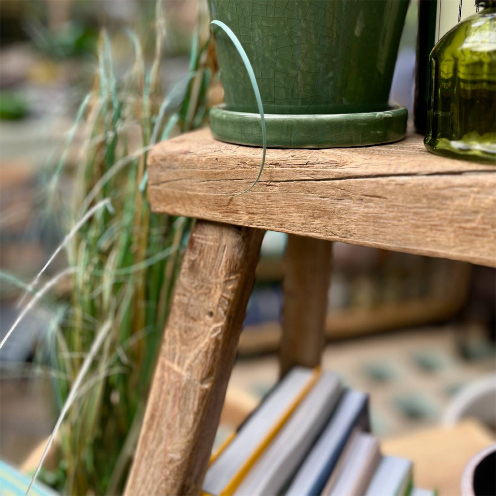 Rectangular Reclaimed Wooden Stool thumbnails