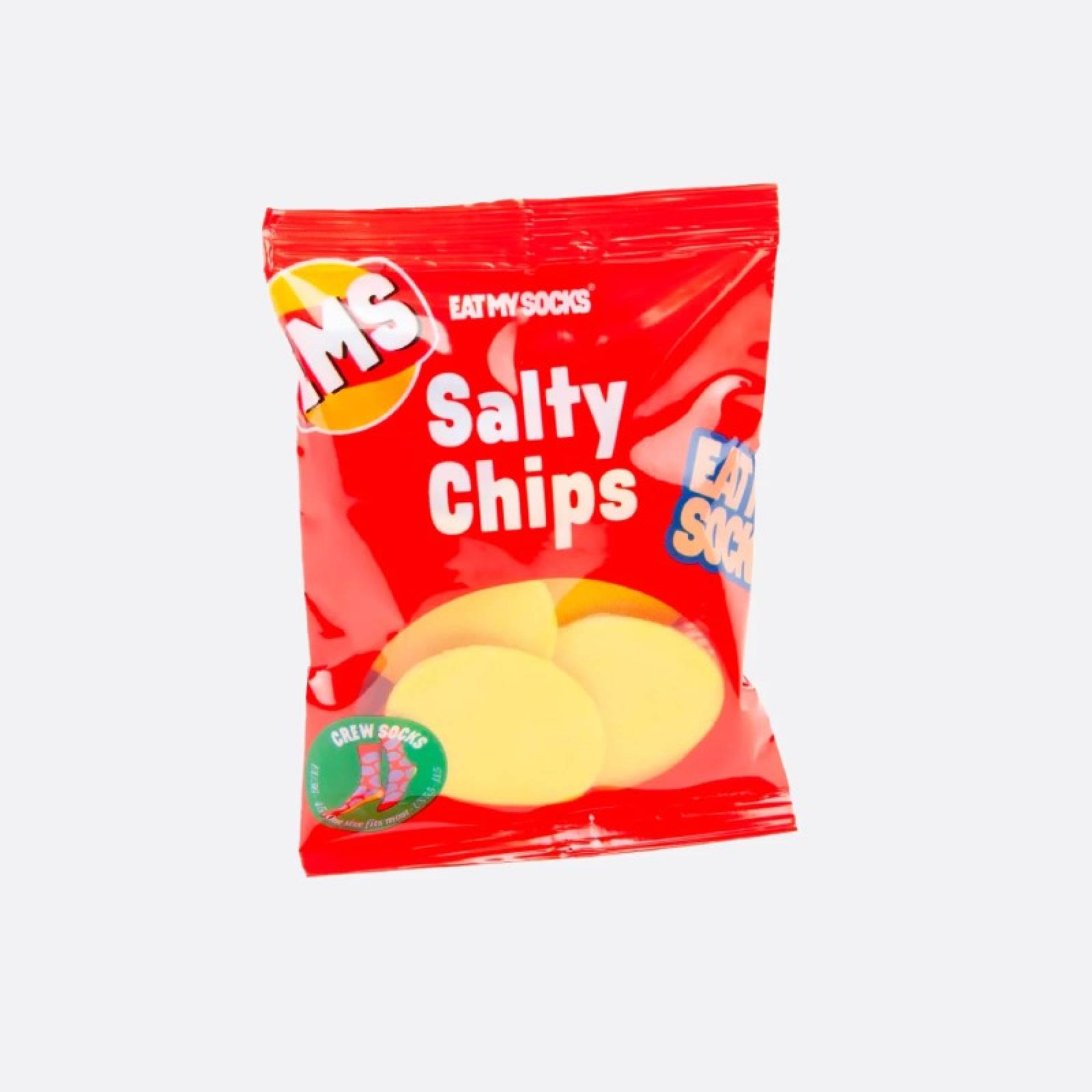 Red Salty Chips - Pair Of Novelty Socks