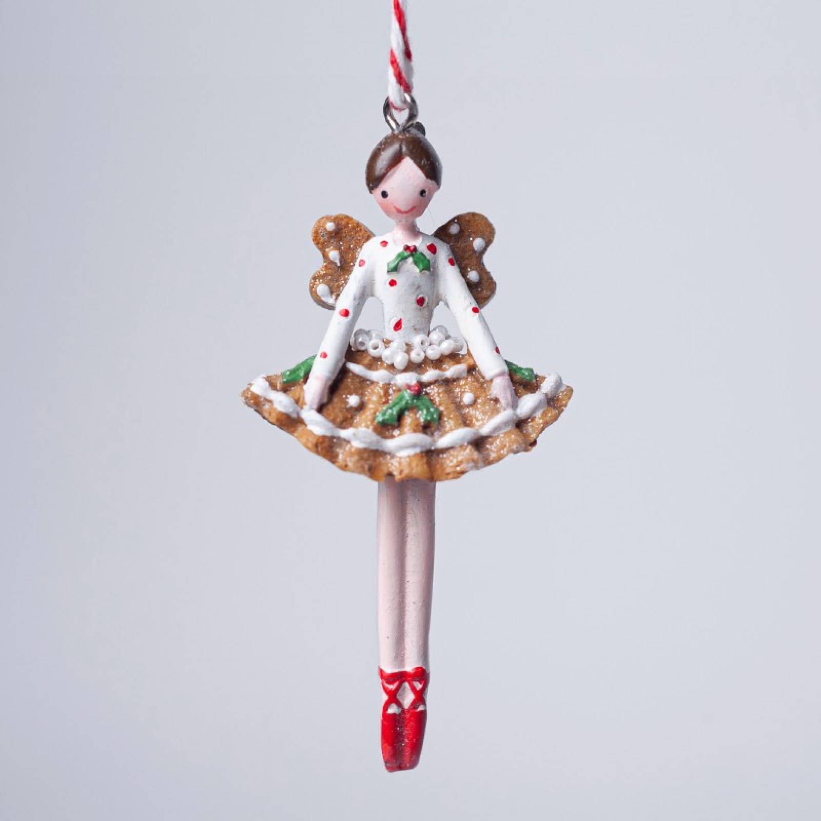 Resin Gingerbread Fairy Hanging Christmas Decoration