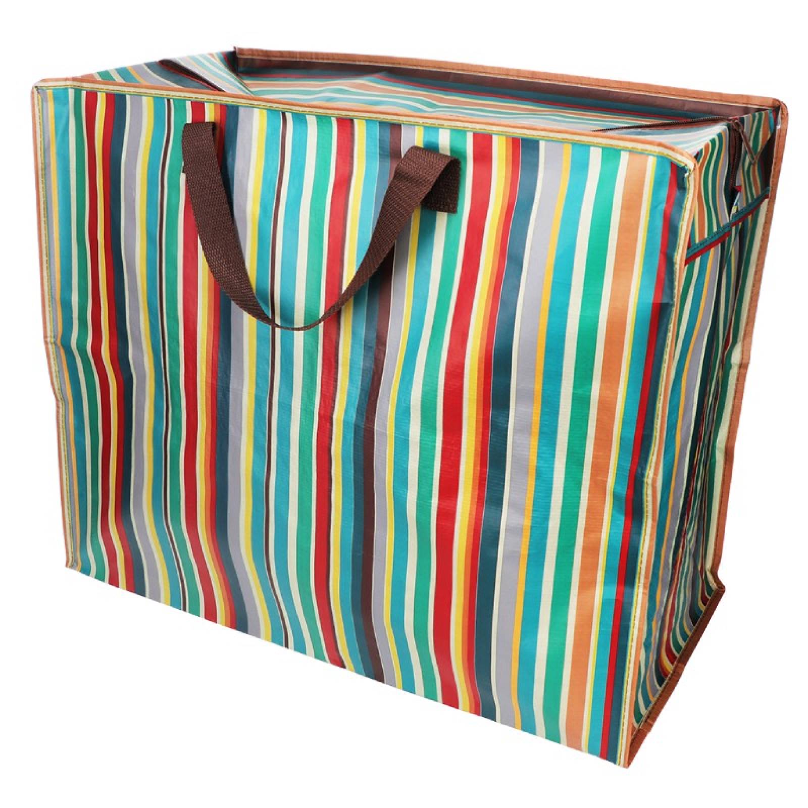 Retro Stripes - Jumbo Storage Bag With Handles
