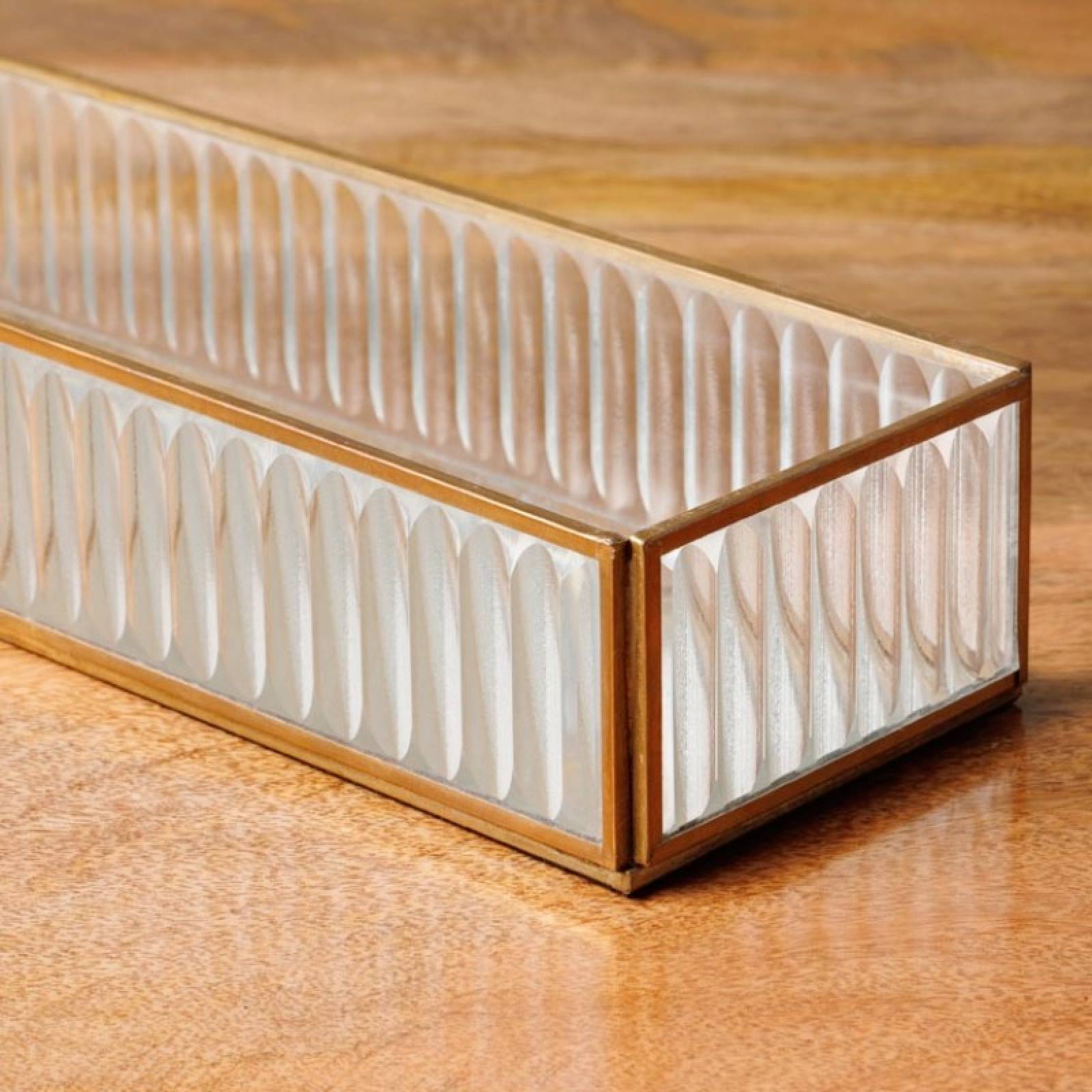 Ribbed Glass Trinket Tray thumbnails