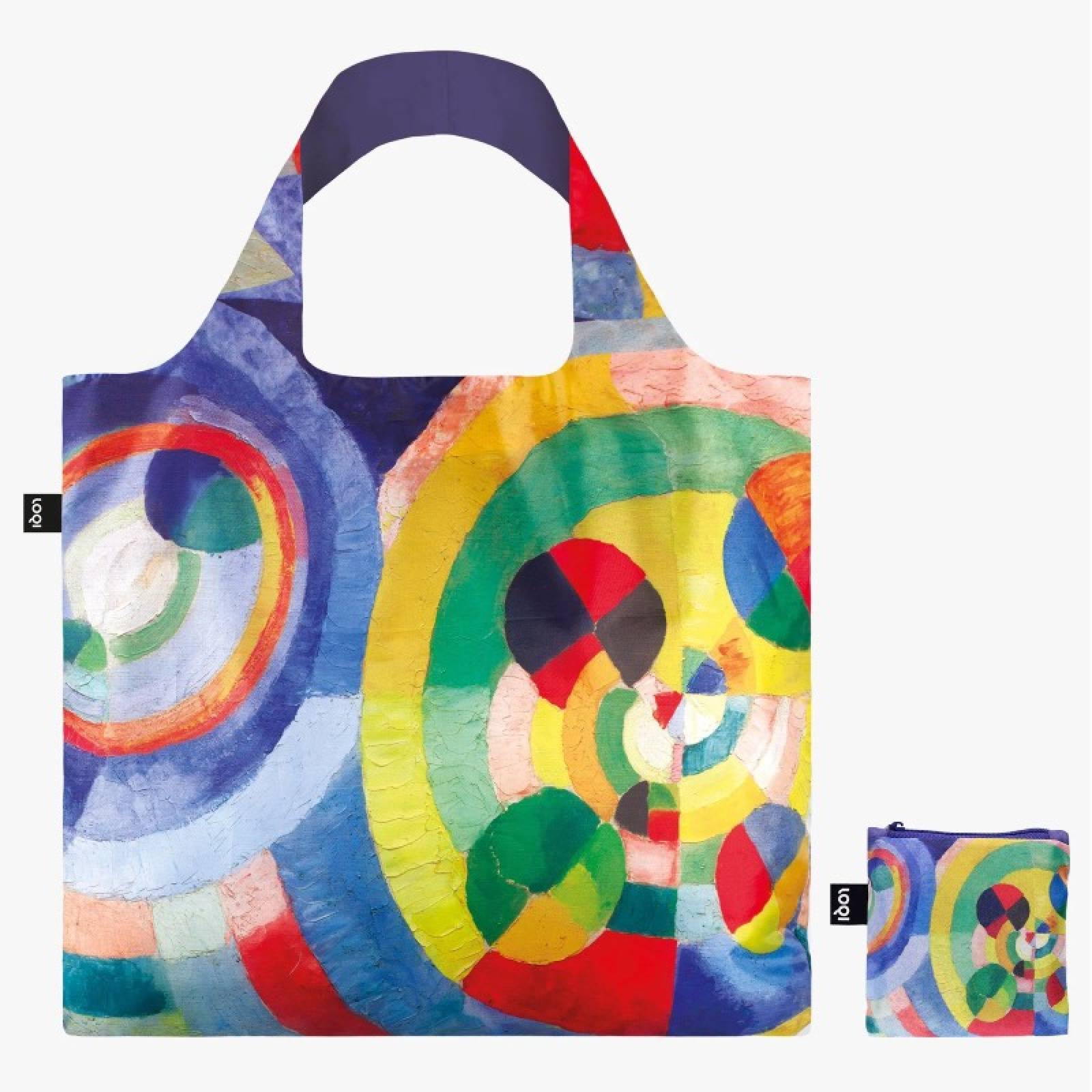 Robert Delauny Circular Forms - Eco Tote Bag With Pouch thumbnails