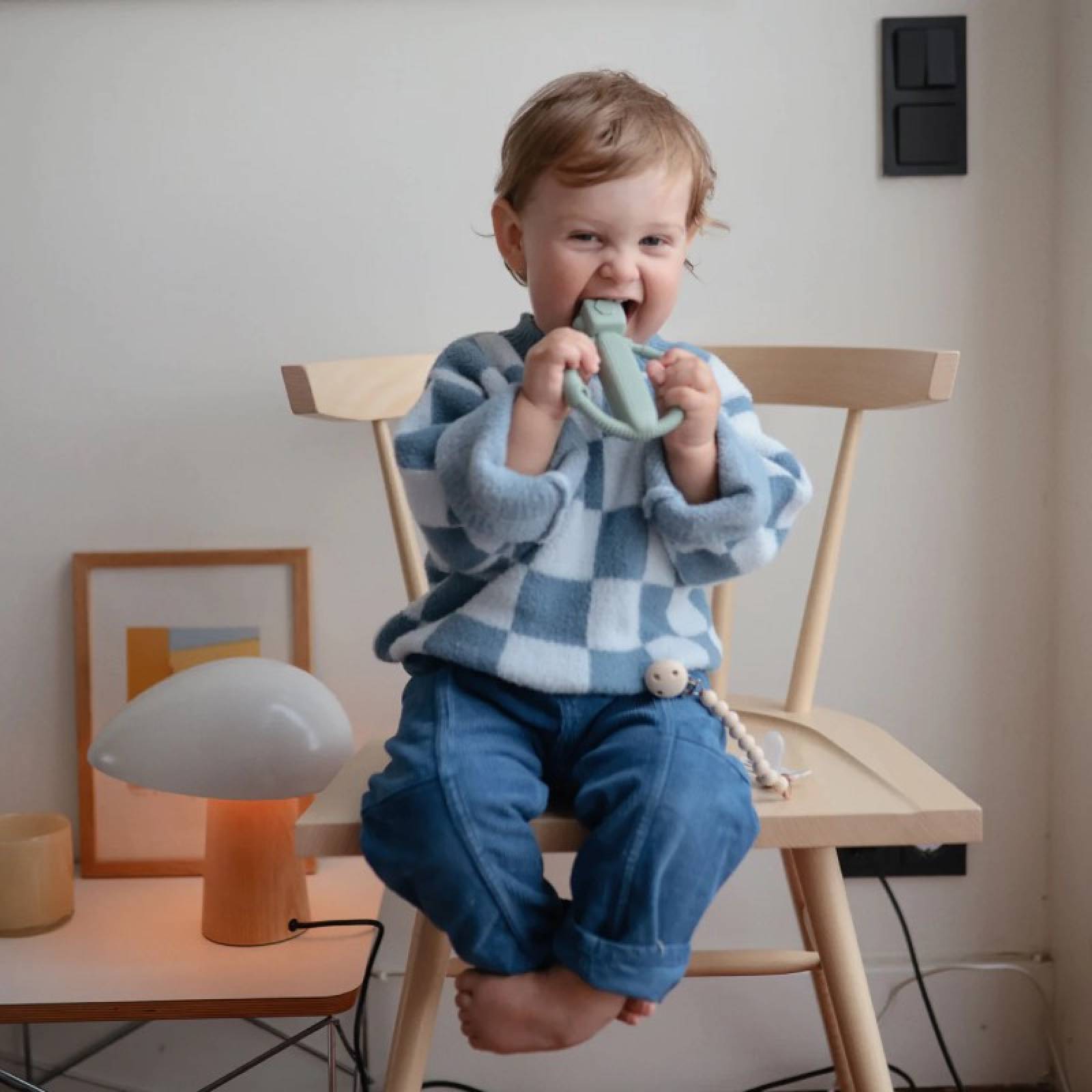 Robot Rattle Teether Toy In Blue 3m+ thumbnails