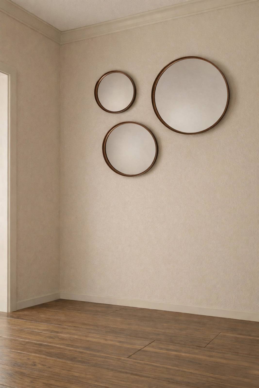 Round Bronze Mirror 30.5cm x 30.5cm