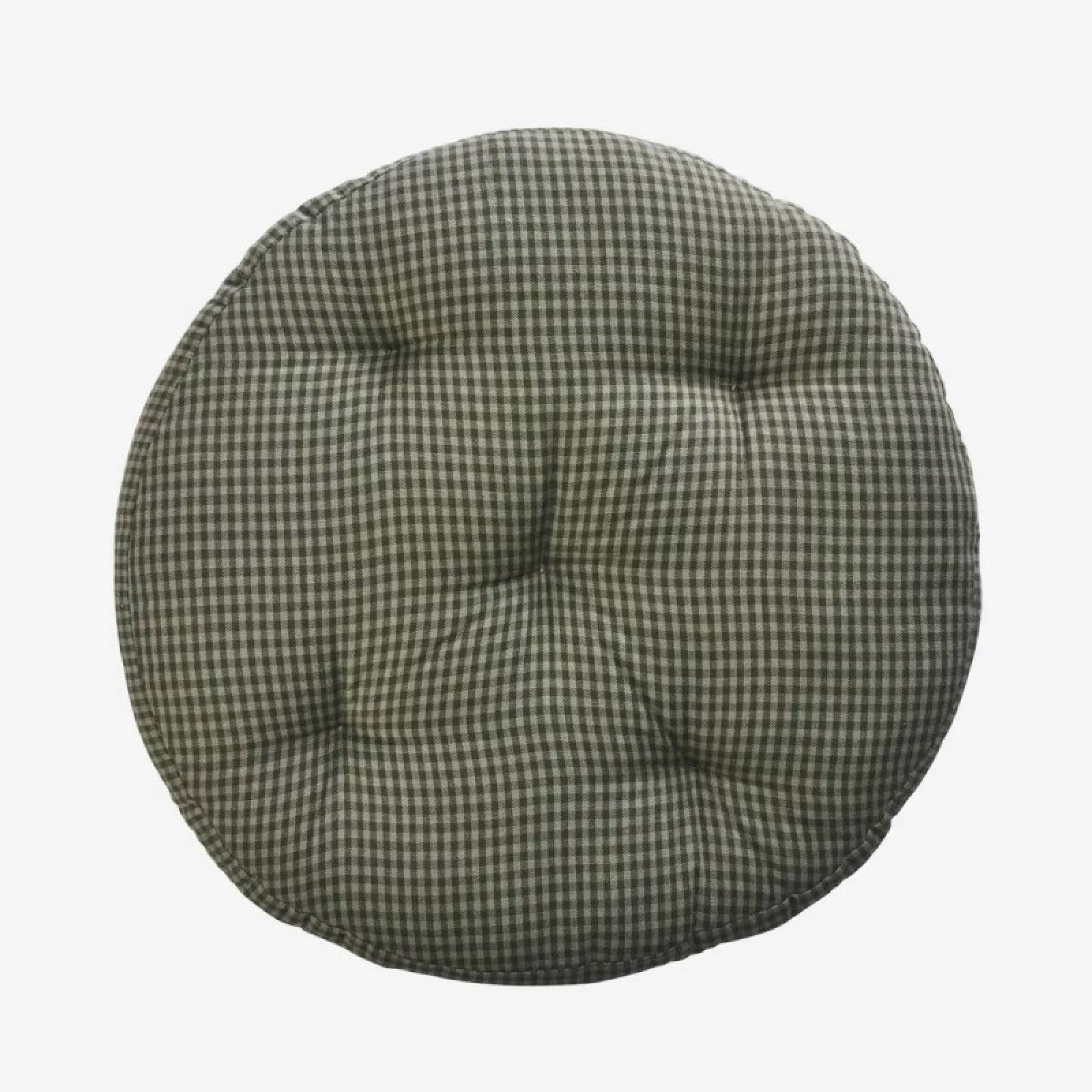 Round Seat Pad Cushion In Laurel Green